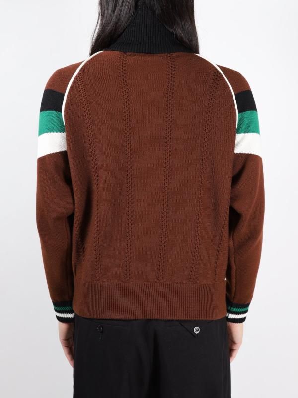KNITTED TRACK JACKET