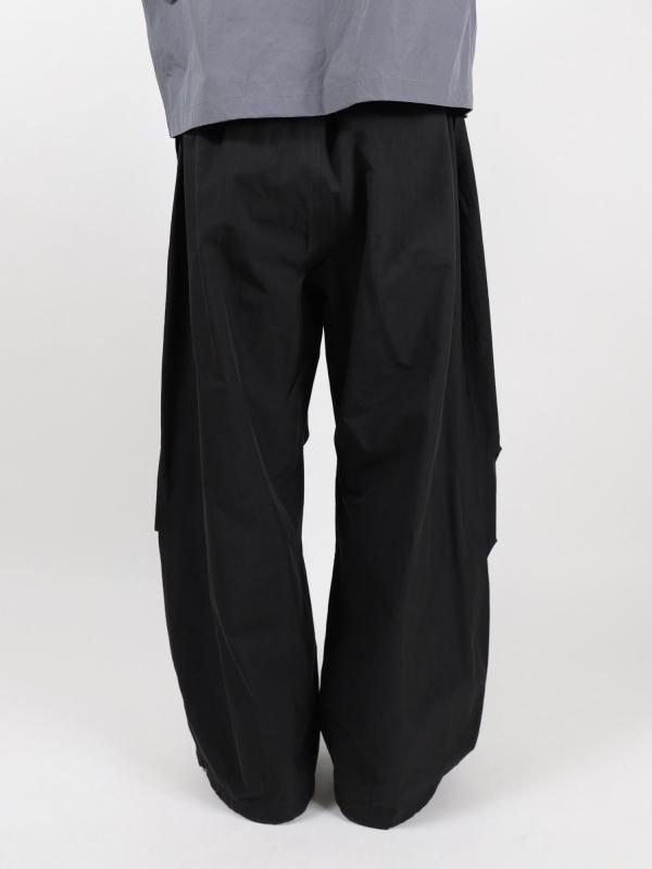 DRAWSTRING WIDE FATIGUE PANTS