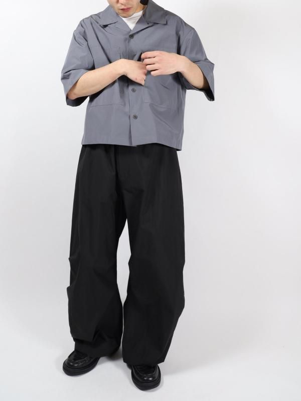 DRAWSTRING WIDE FATIGUE PANTS