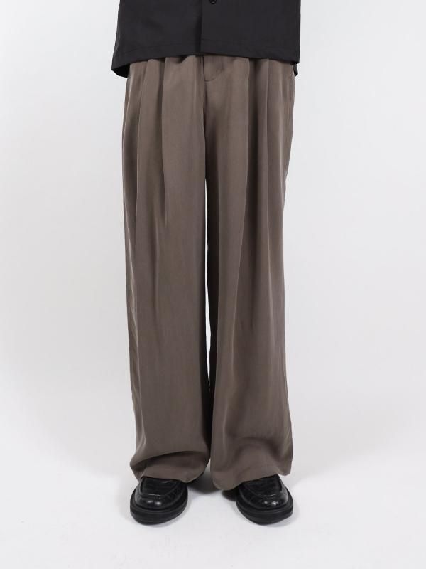 CUPRO TWO TUCK PANTS