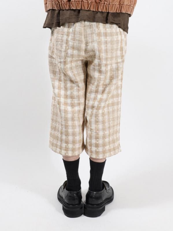 3/4 GINGHAM CHECK PANTS
