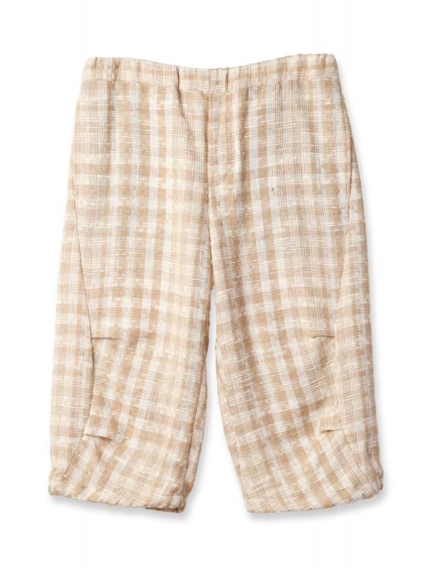 3/4 GINGHAM CHECK PANTS