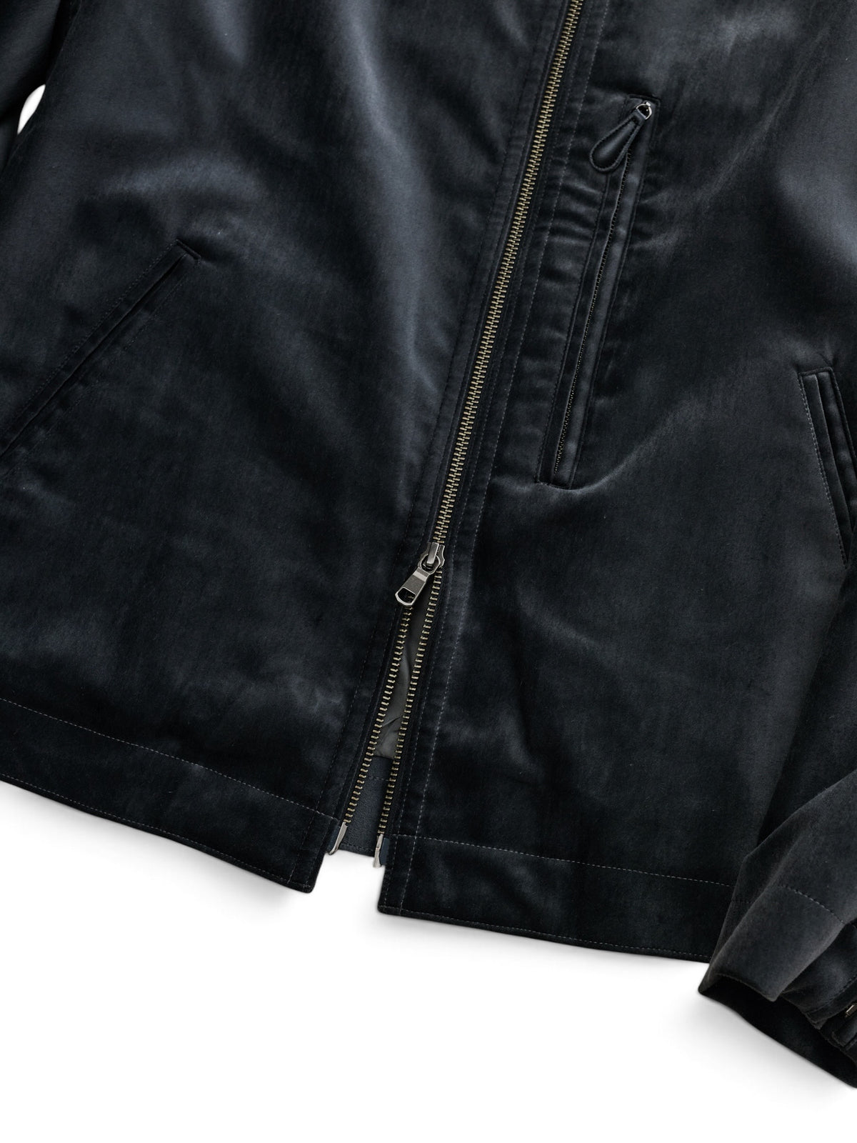 ANTHEM A COTTON VELVET MIINIMAL RIDING JACKET