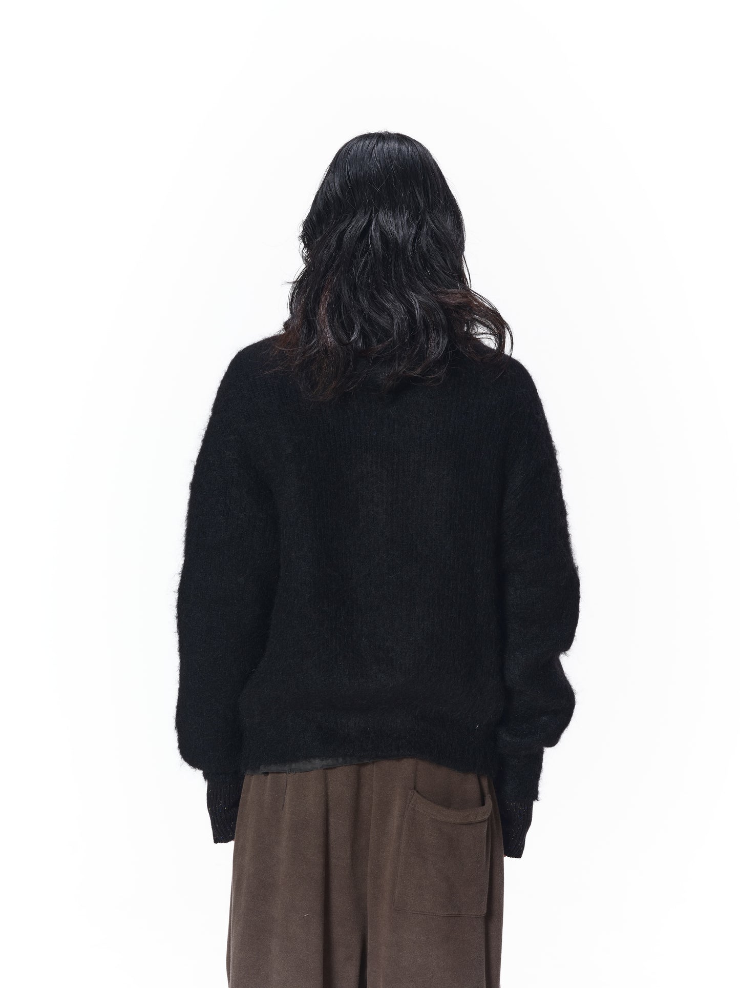 MOHAIR ZIP HOODIE