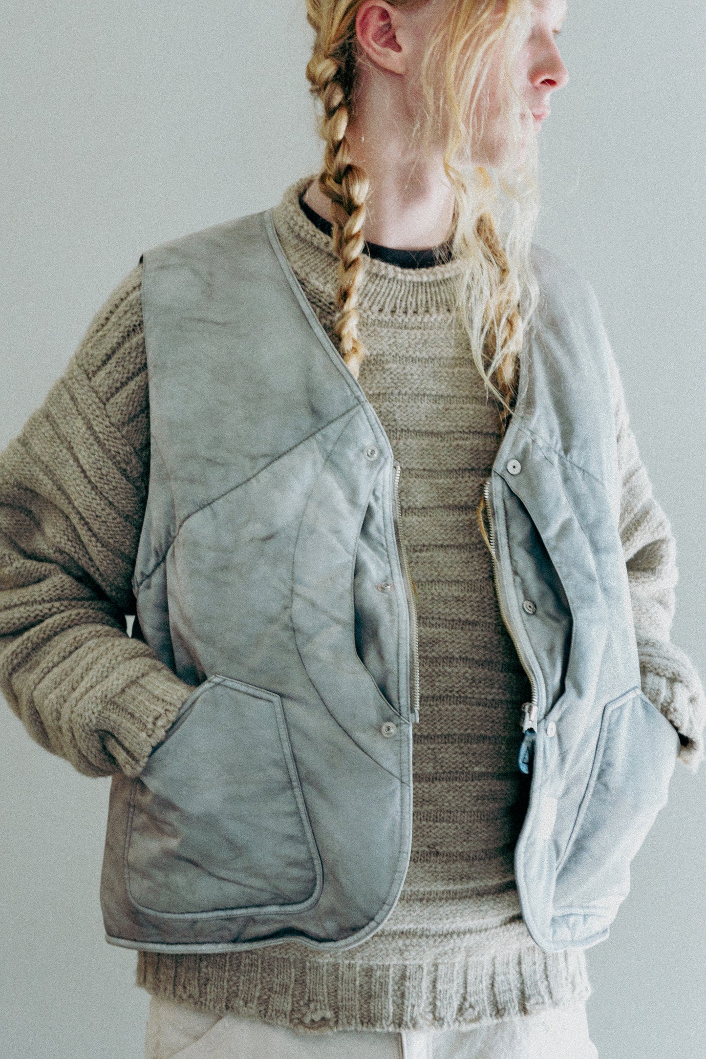 HAND-DYED HUNTING DOWN VEST