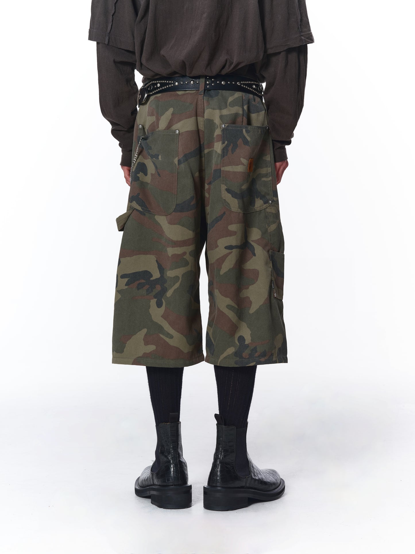 FADE CAMO 3/4 DOUBLE KNEE PANTS