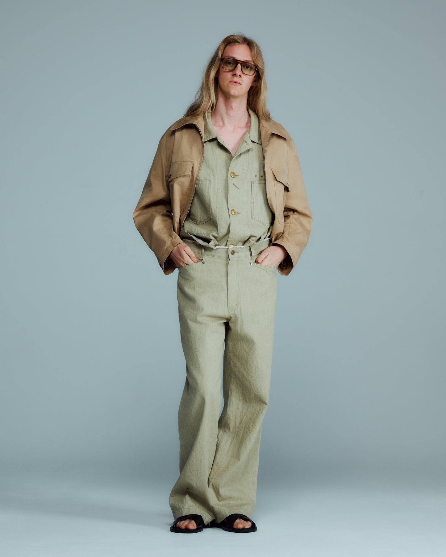 ANTHEM A 10OZ DENIM STRAIGHT PANTS