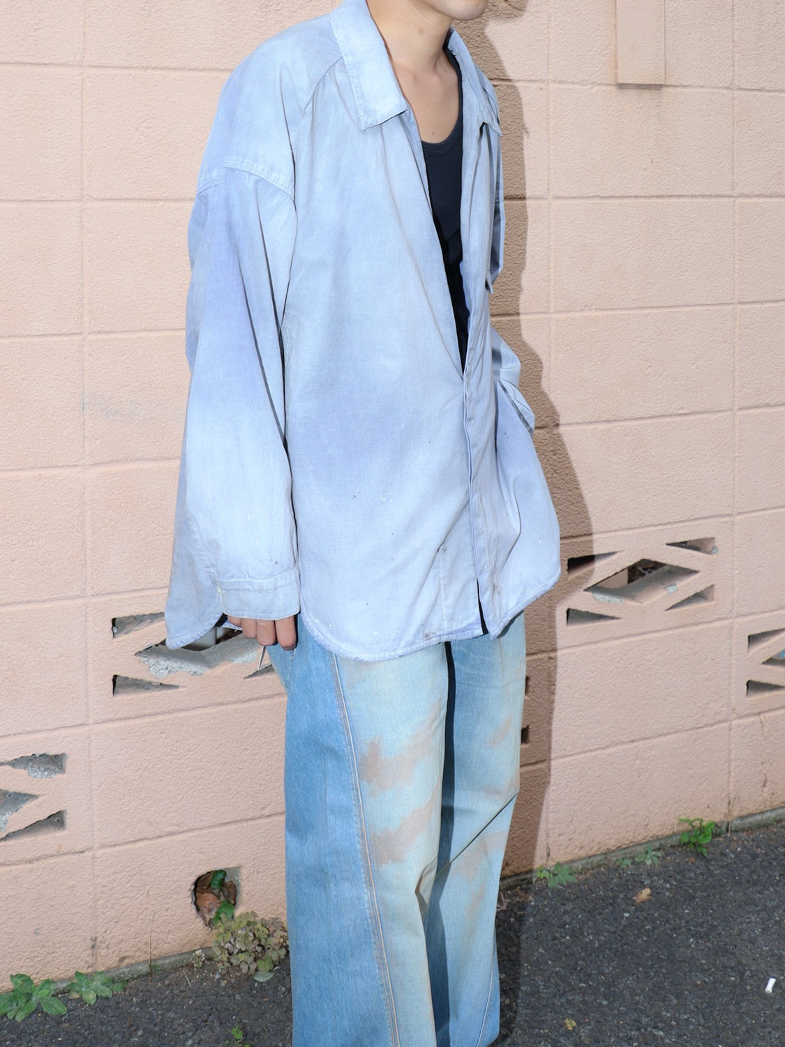AGING CHAMBRAY LONG SHIRTS