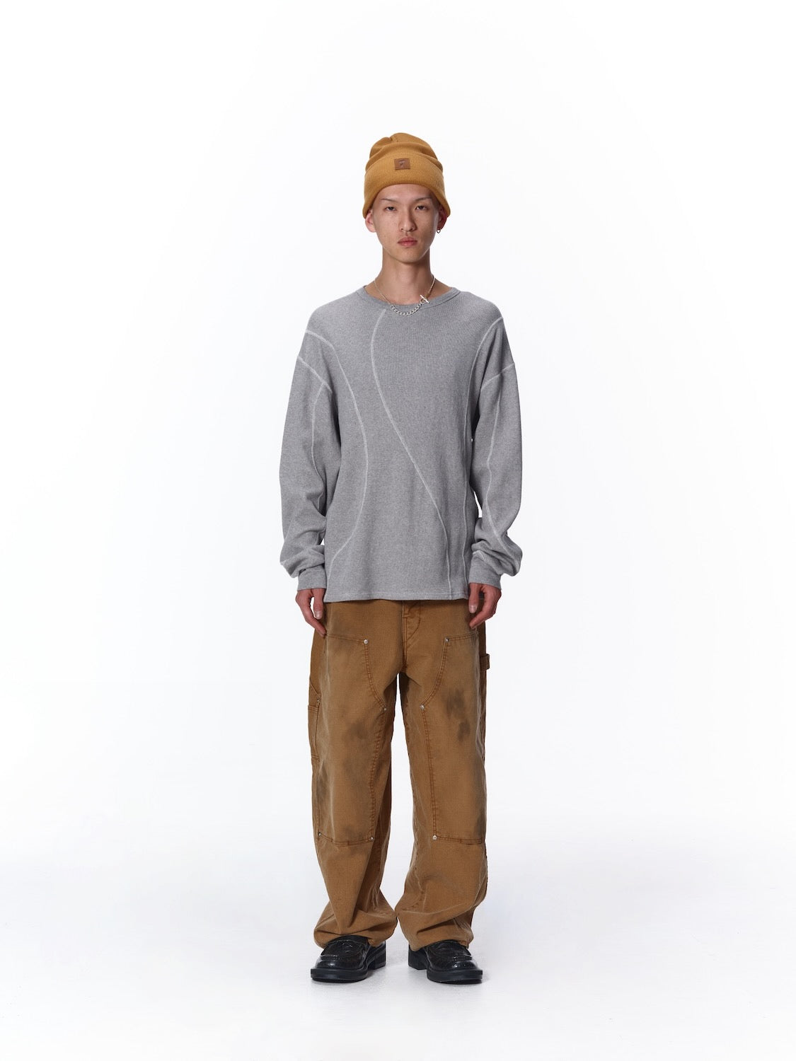 WAFFLE STITCH L/S
