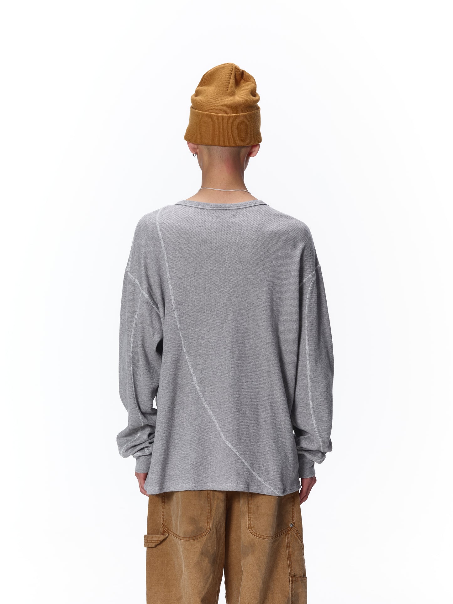 WAFFLE STITCH L/S