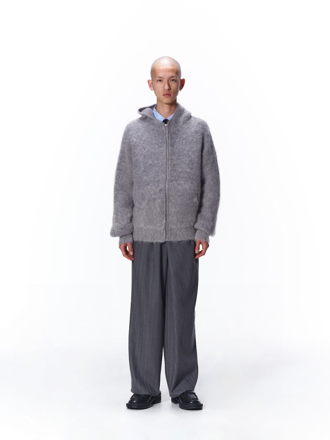 MOHAIR ZIP HOODIE