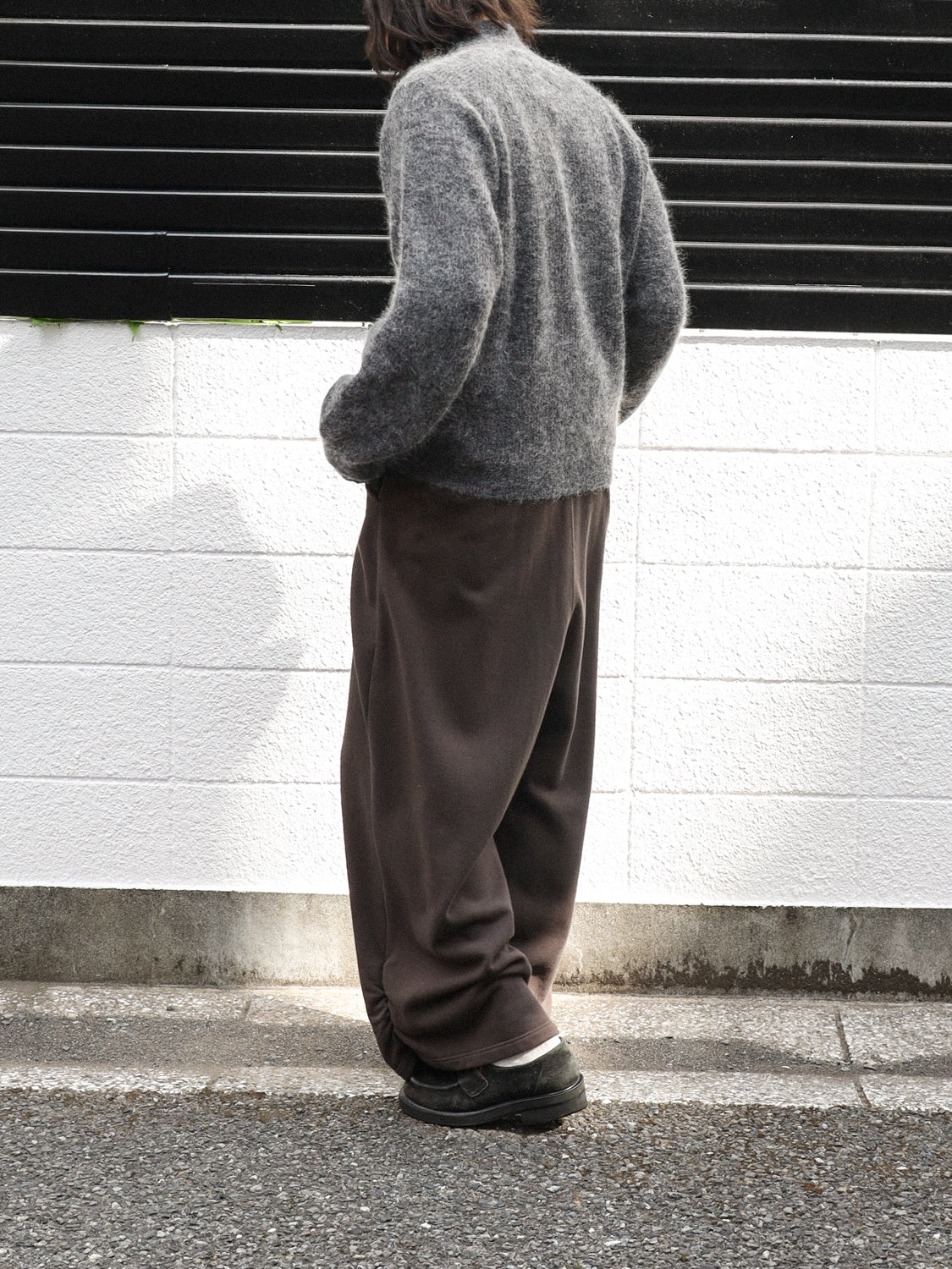 ESSENCE MOHAIR MIXED KNIT TOP
