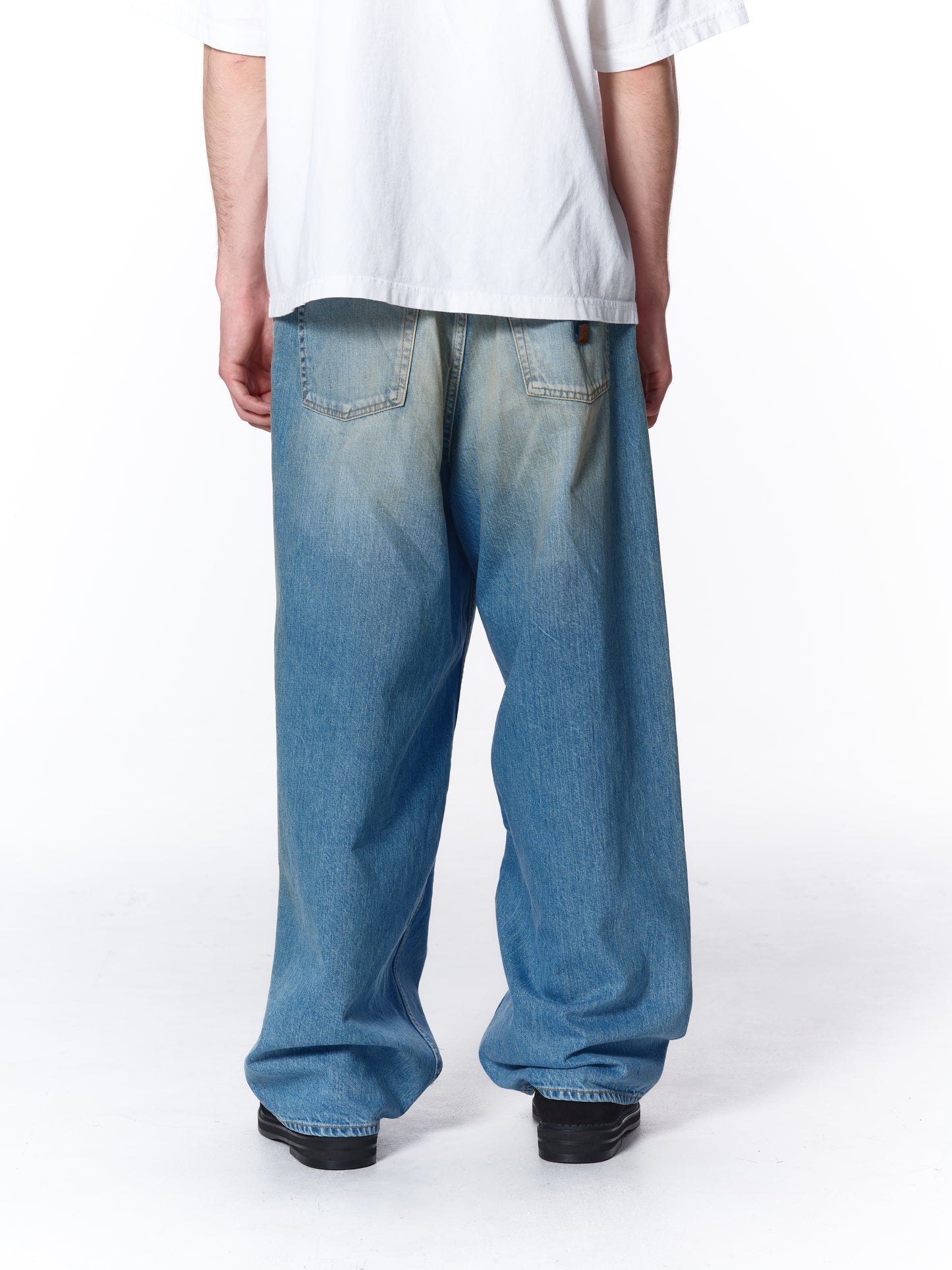 OVER WRAP DENIM PANTS