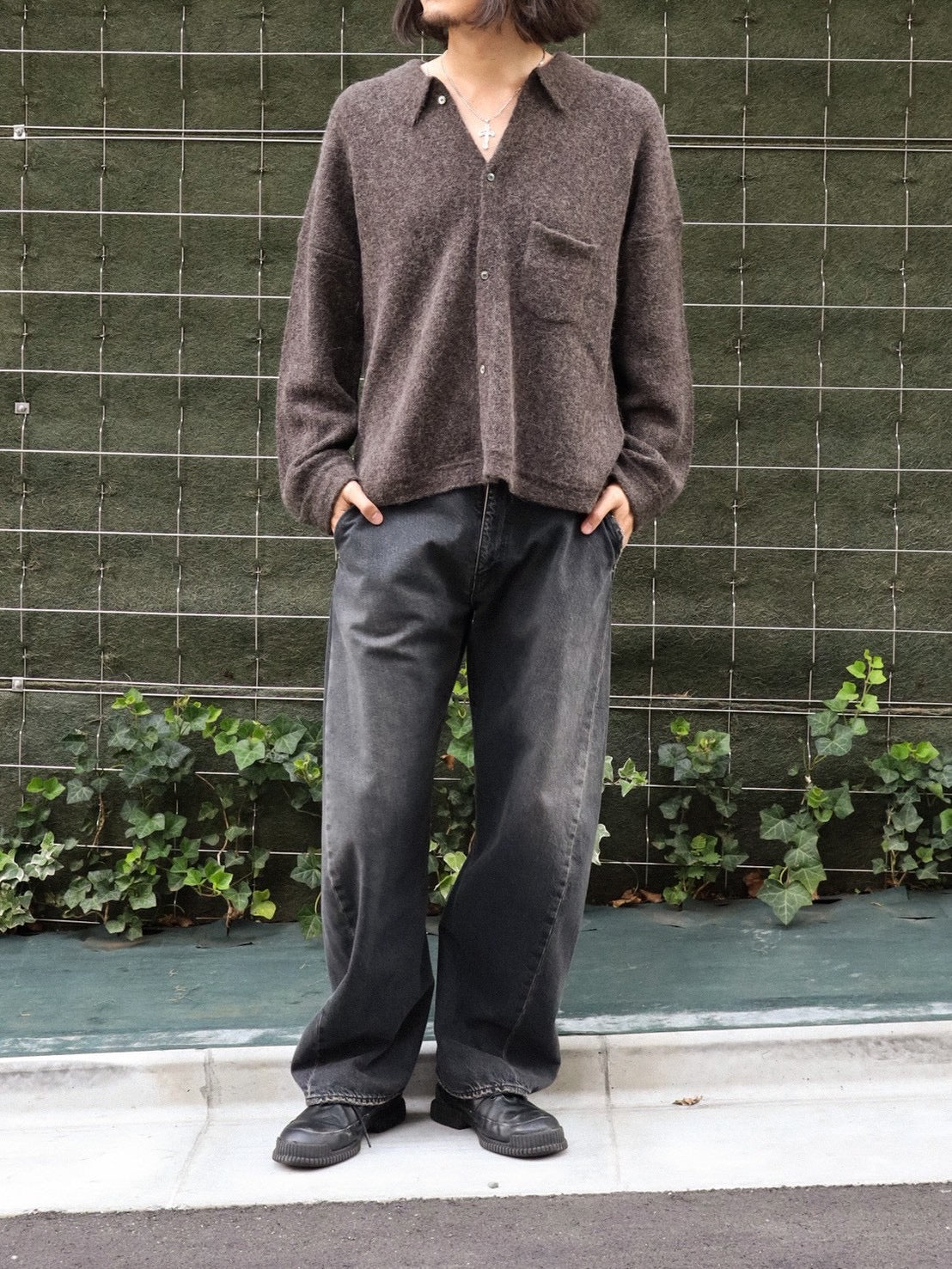 USED 3D CUTTING DENIM PANTS