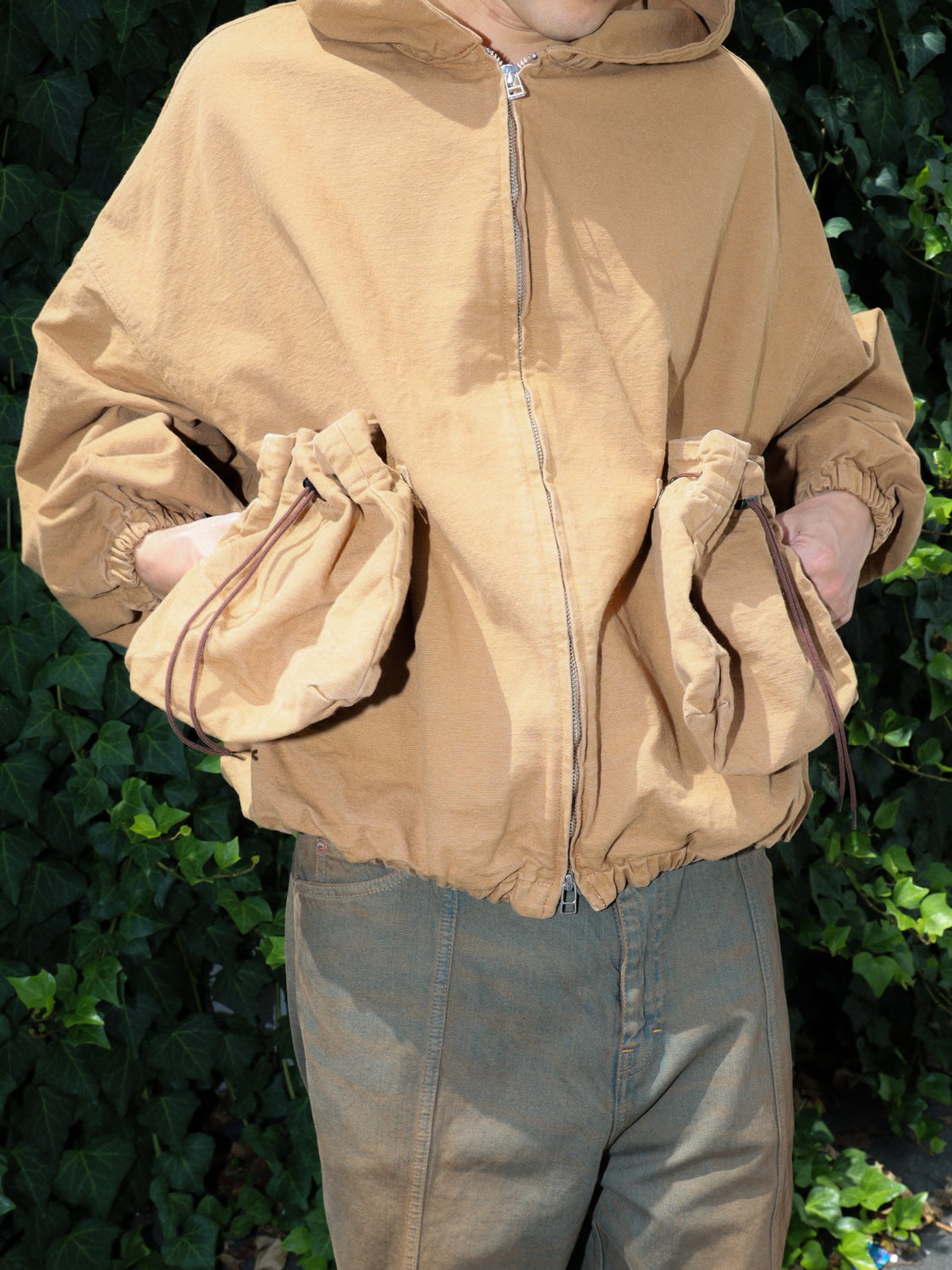 "KINCHAKU" DUCK HOODIE