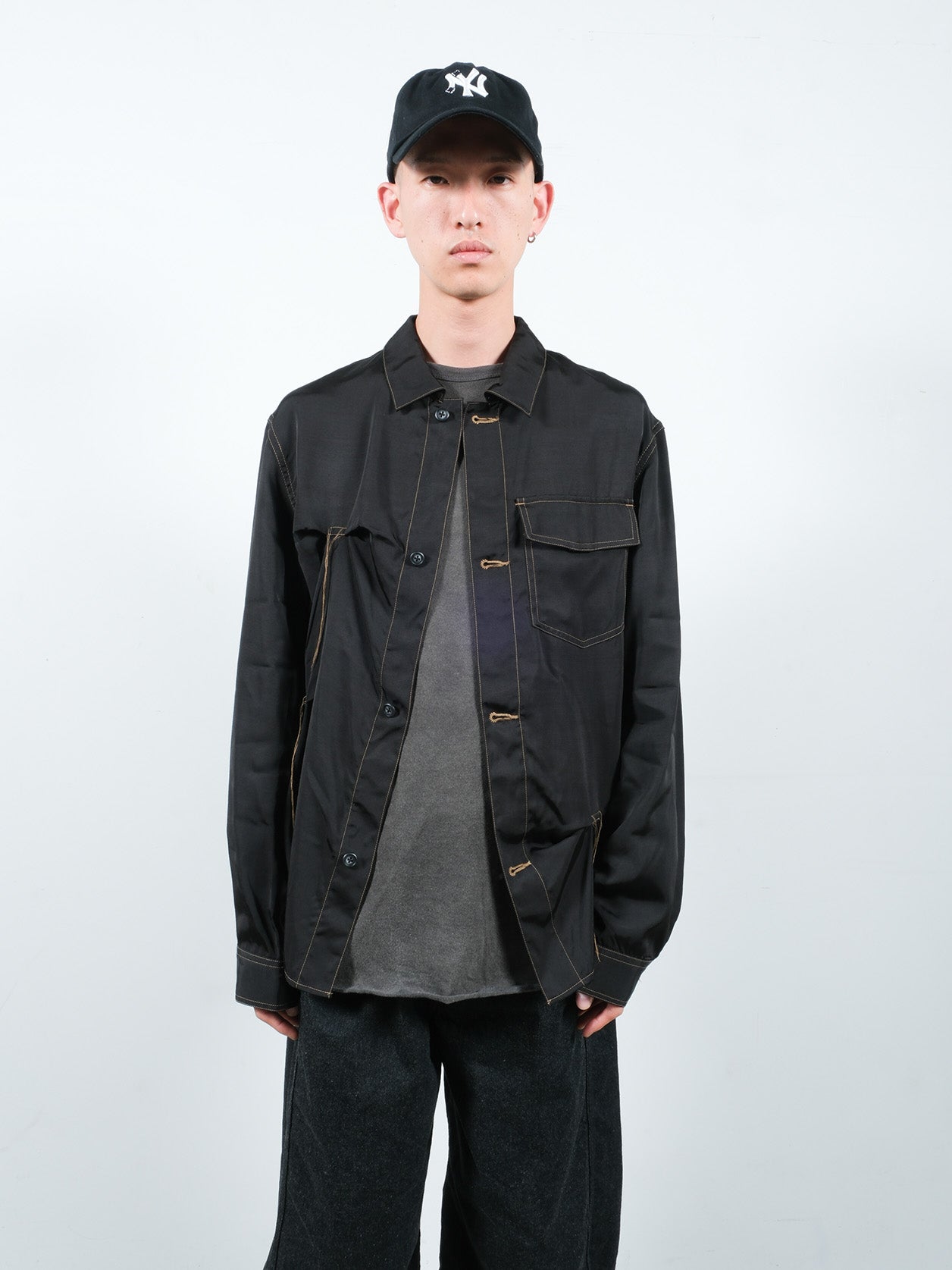 JIEDA RAYON SILK SHIRT JACKET – KIKUNOBU
