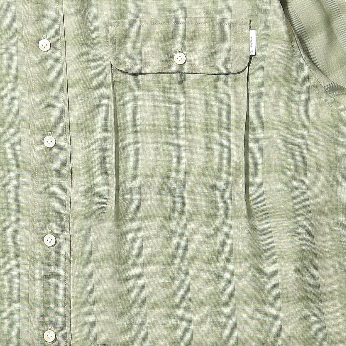 elephant TRIBAL fabrics ON THE WAY CHECK SHIRT