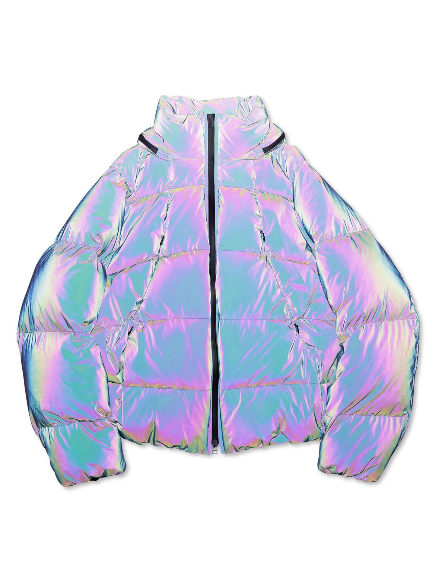 CURVY DOWN JACKET HOLO REFLECTIVE