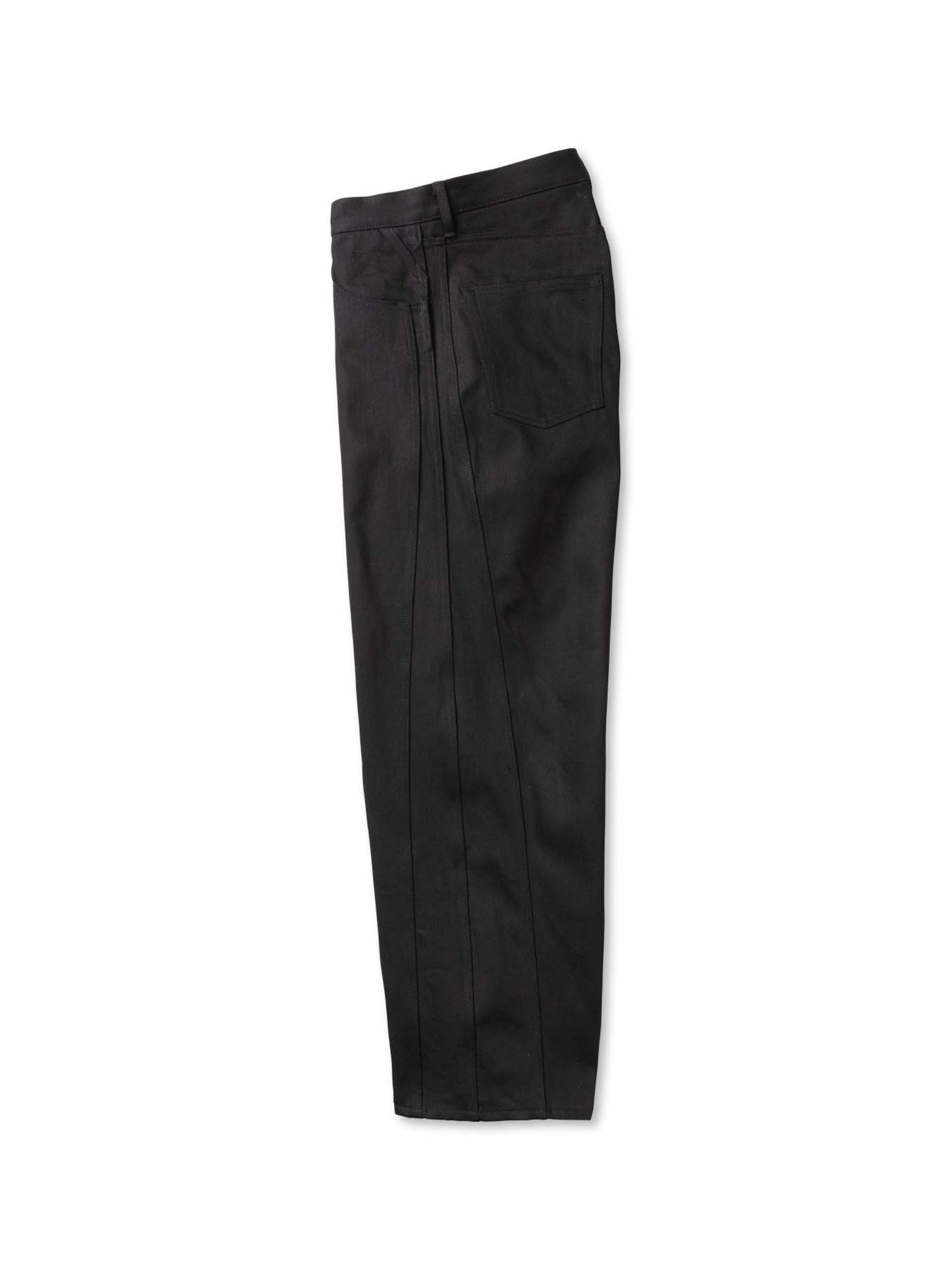 TRIPLE SEAMS 6P DENIM WIDE BLACK