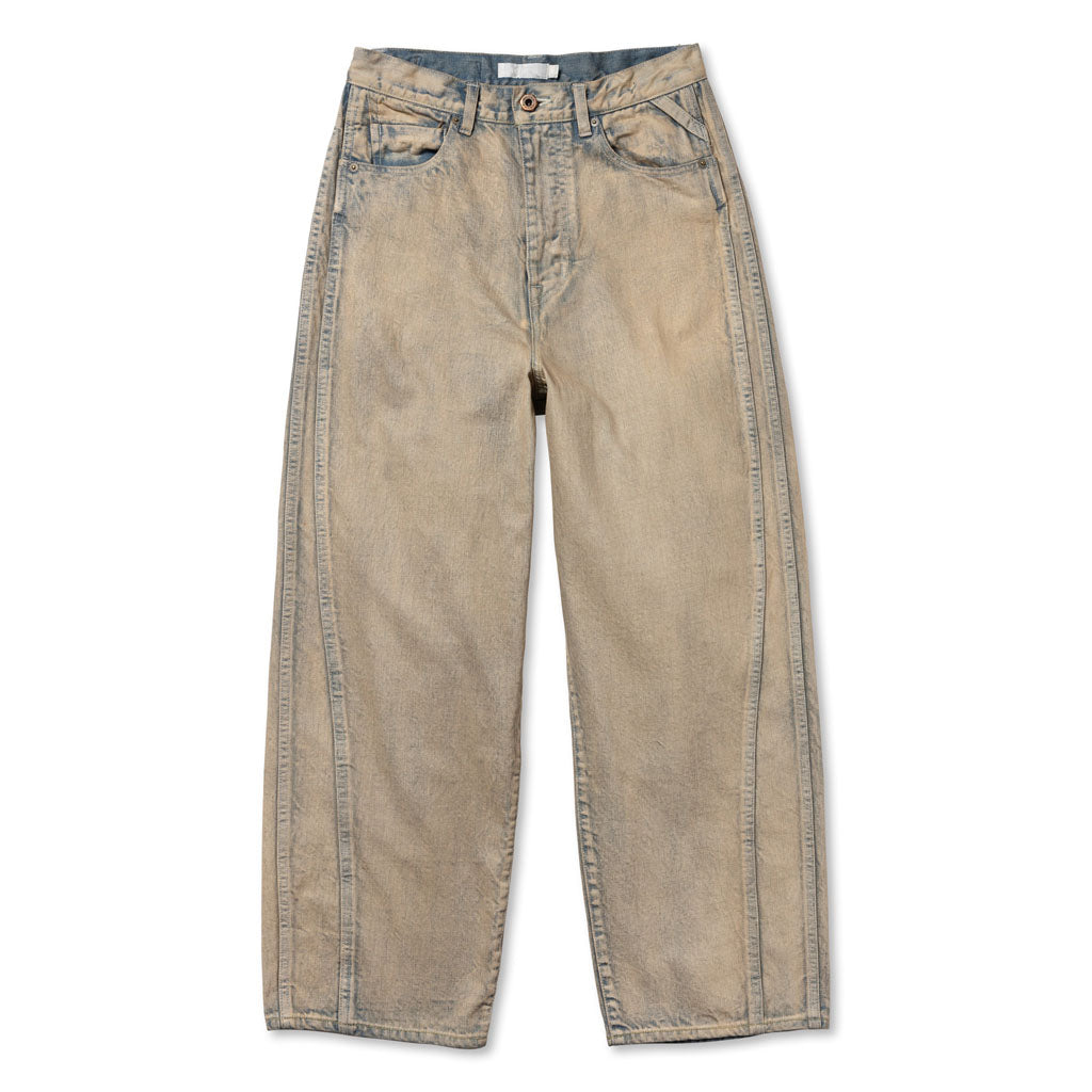 TRIPLE SEAMS 6P DENIM WIDE BLEACH