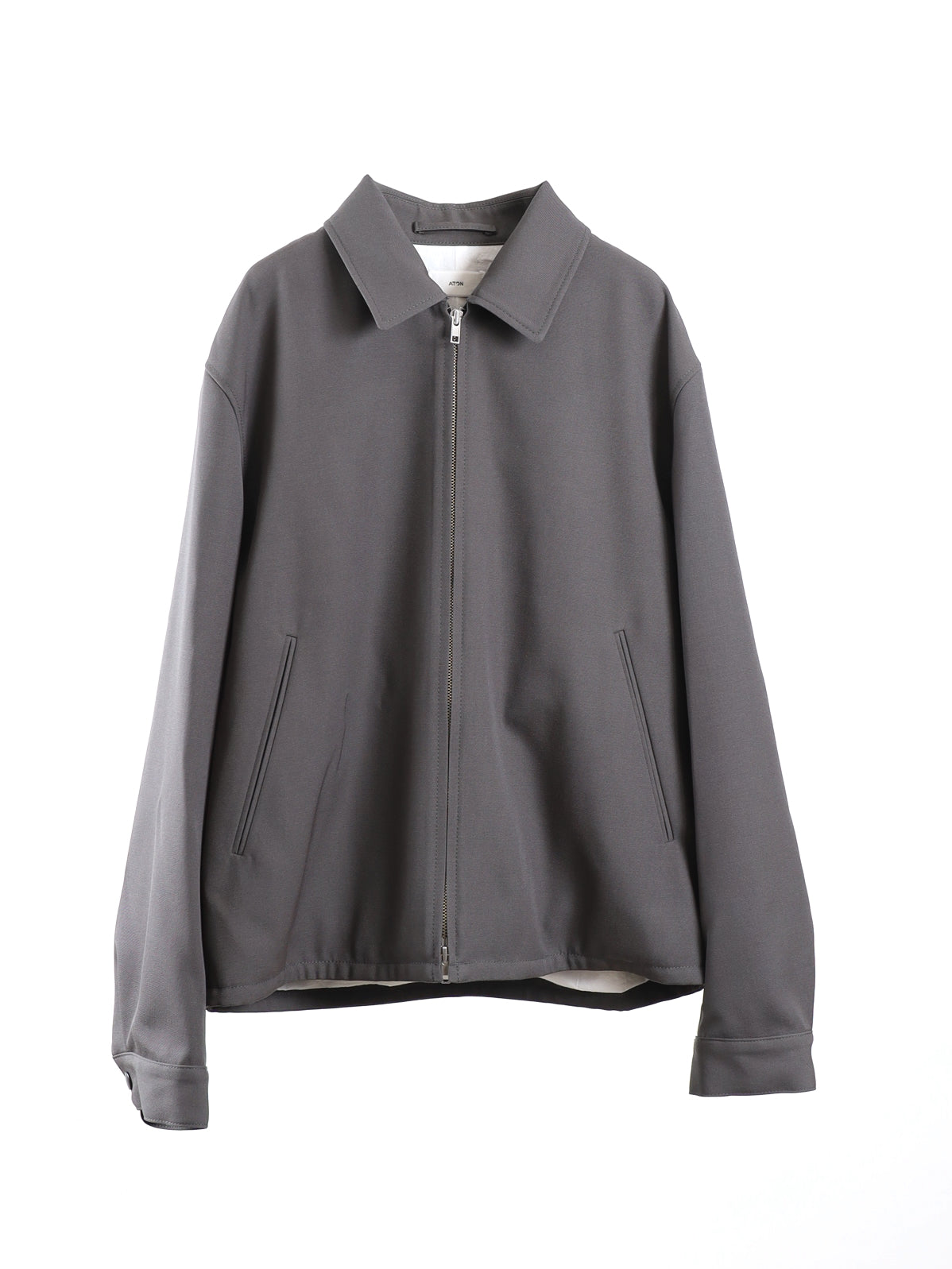 BACK SATIN HARRINGTON JACKET