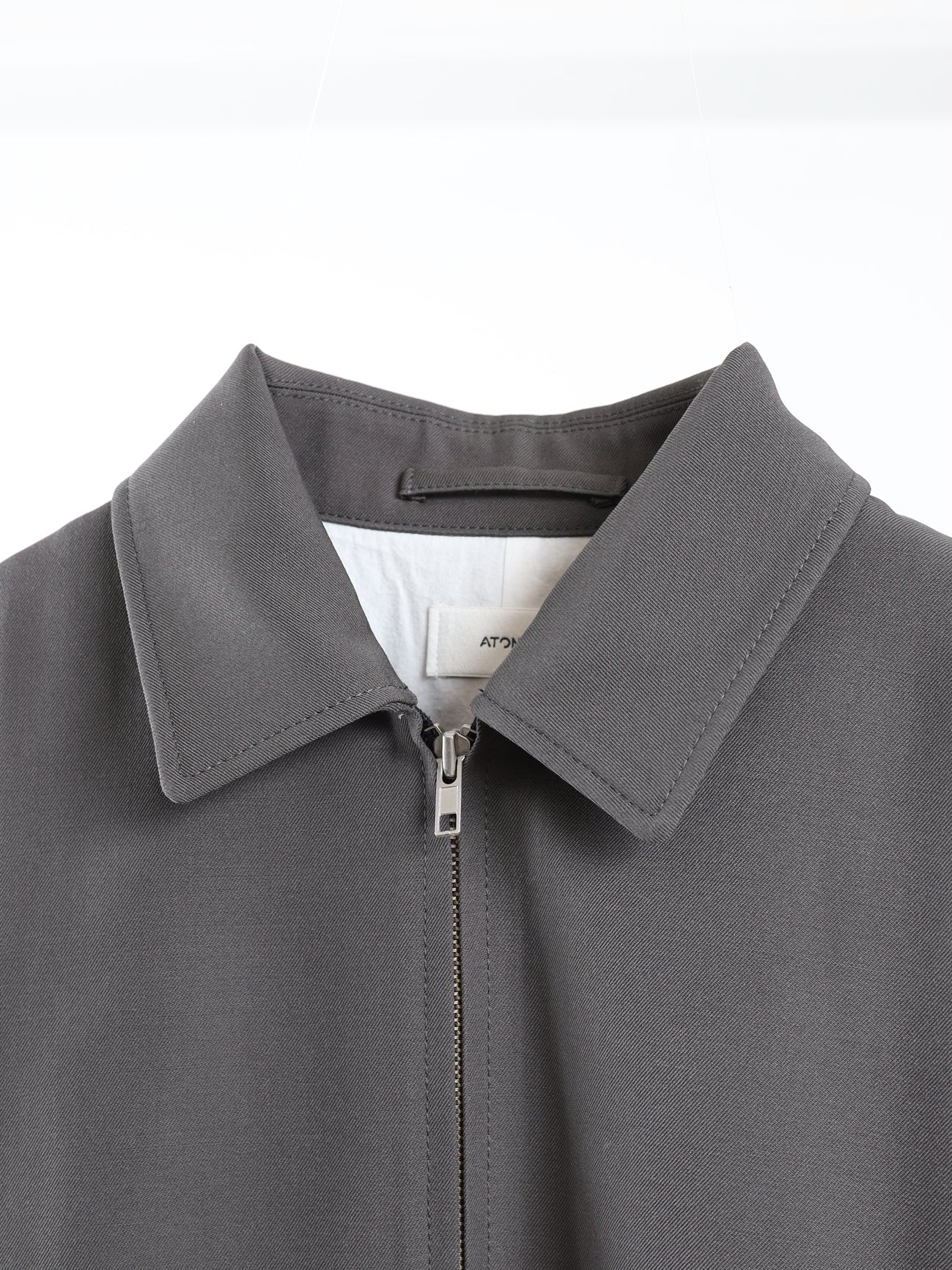 BACK SATIN HARRINGTON JACKET