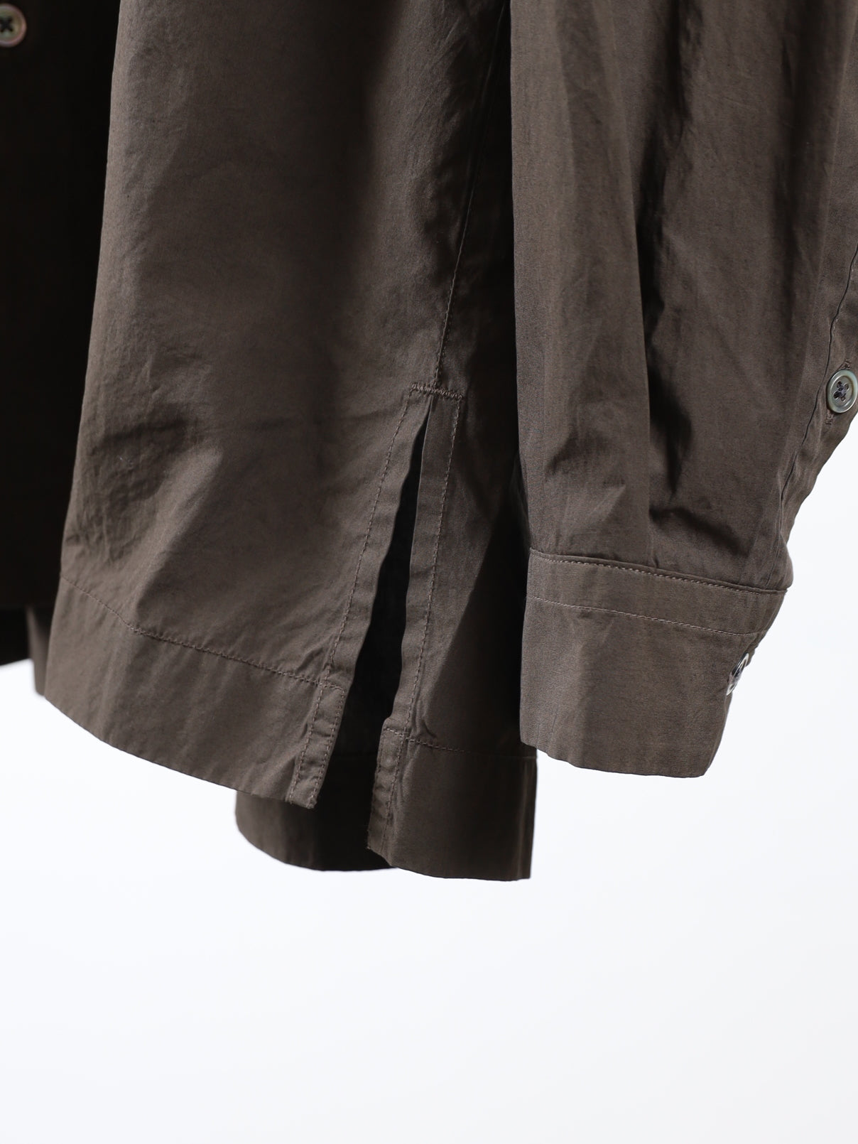 SHRINK COTTON LAWN WIDE SHIRT