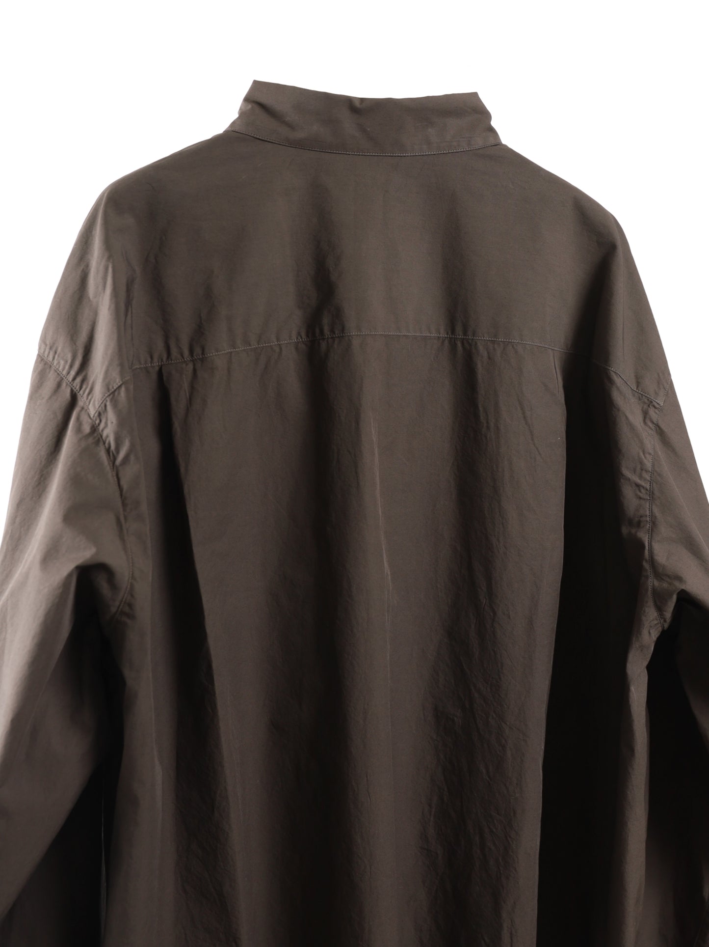 SHRINK COTTON LAWN WIDE SHIRT