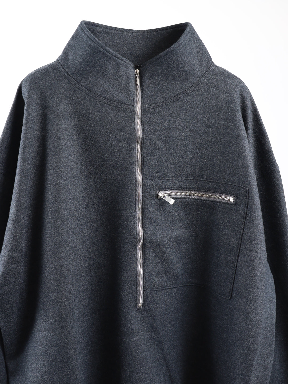 WOOL HALF ZIP