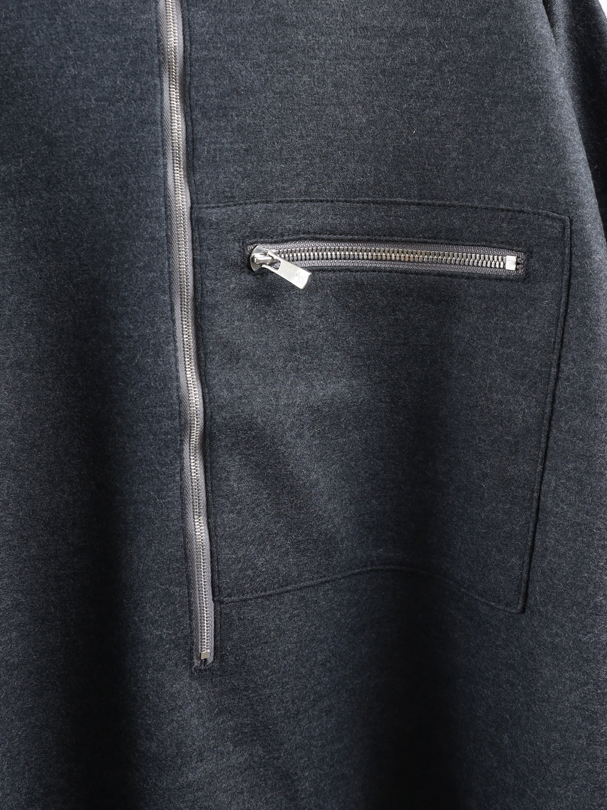 WOOL HALF ZIP