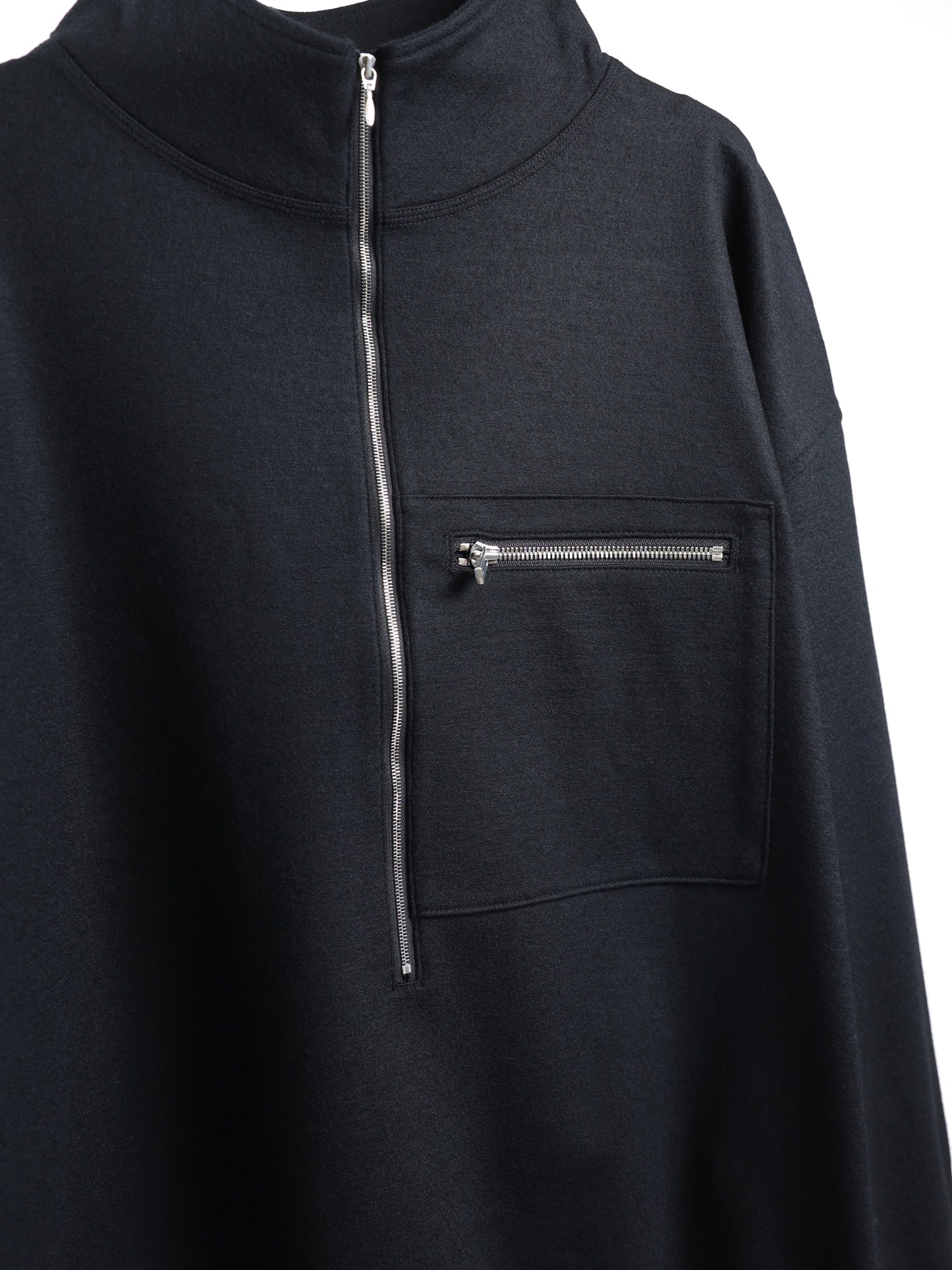 WOOL HALF ZIP