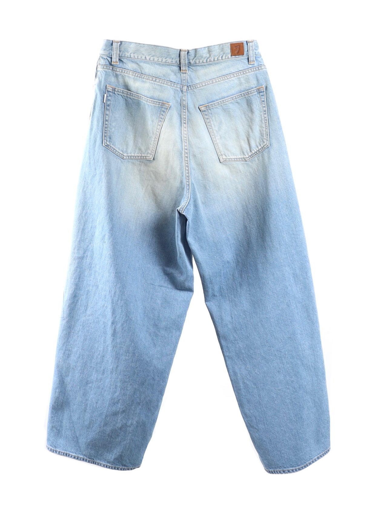 OVER WRAP DENIM PANTS