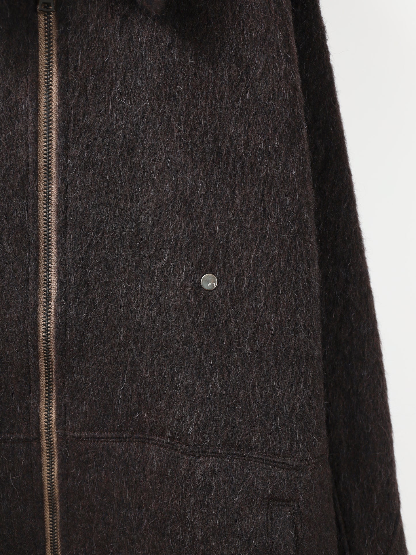 SHAGGY ZIP UP SHIRT