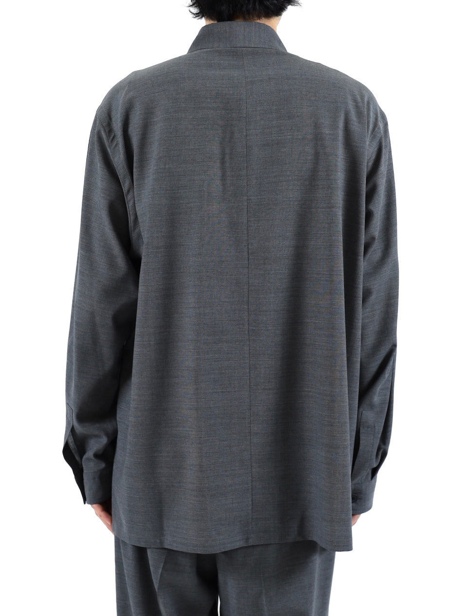 TWIST WOOL TROPICAL OVERSIZED SHIRTS