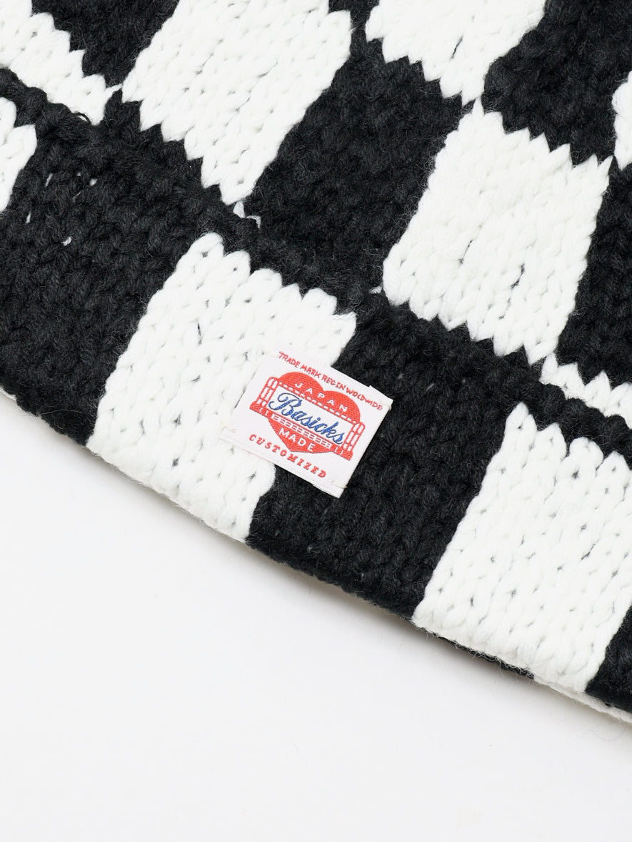 Checkered Flag Bear Beanie