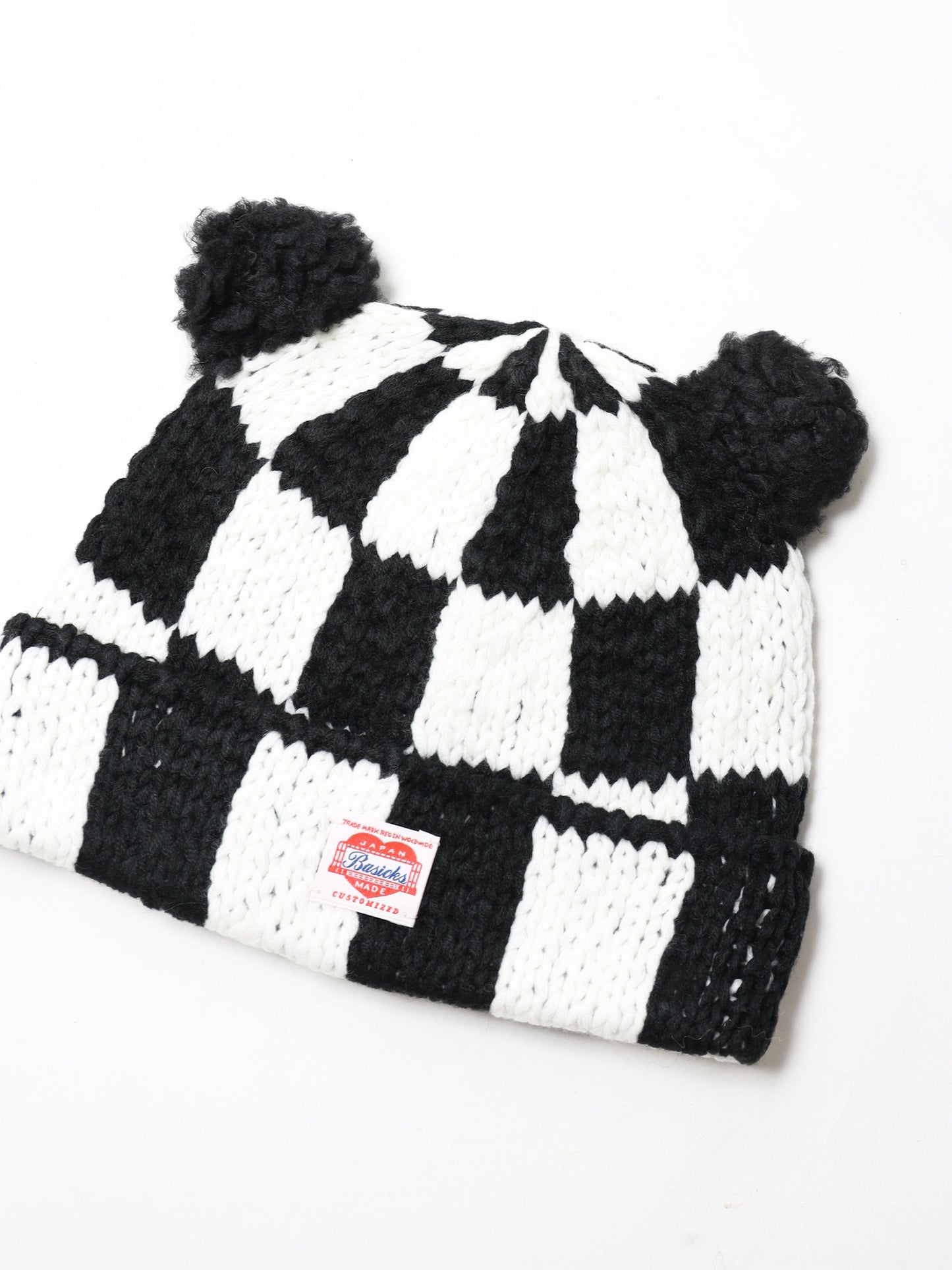 Checkered Flag Bear Beanie