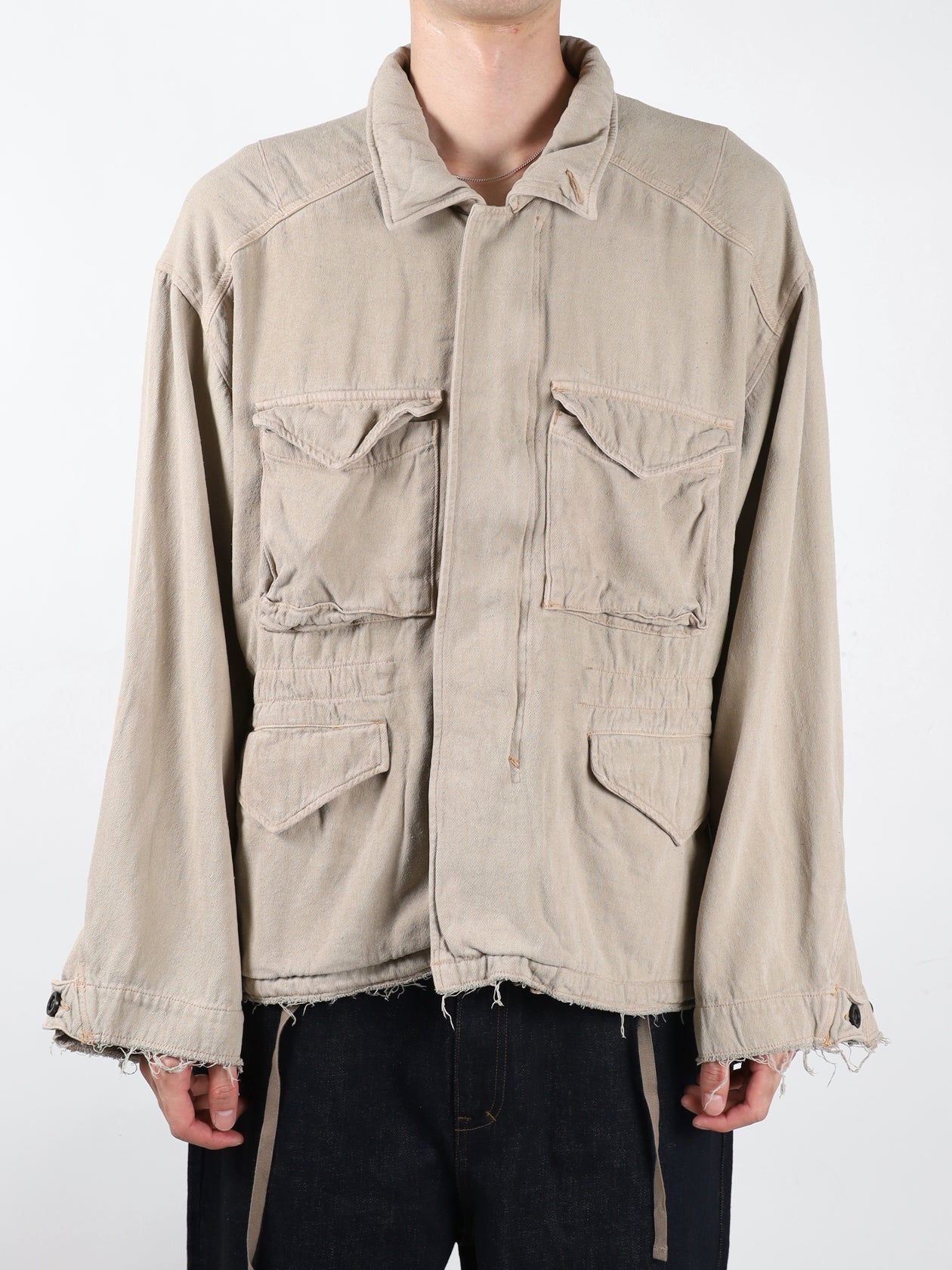 ANCELLM SILK SUEDE FIELD JACKET – KIKUNOBU