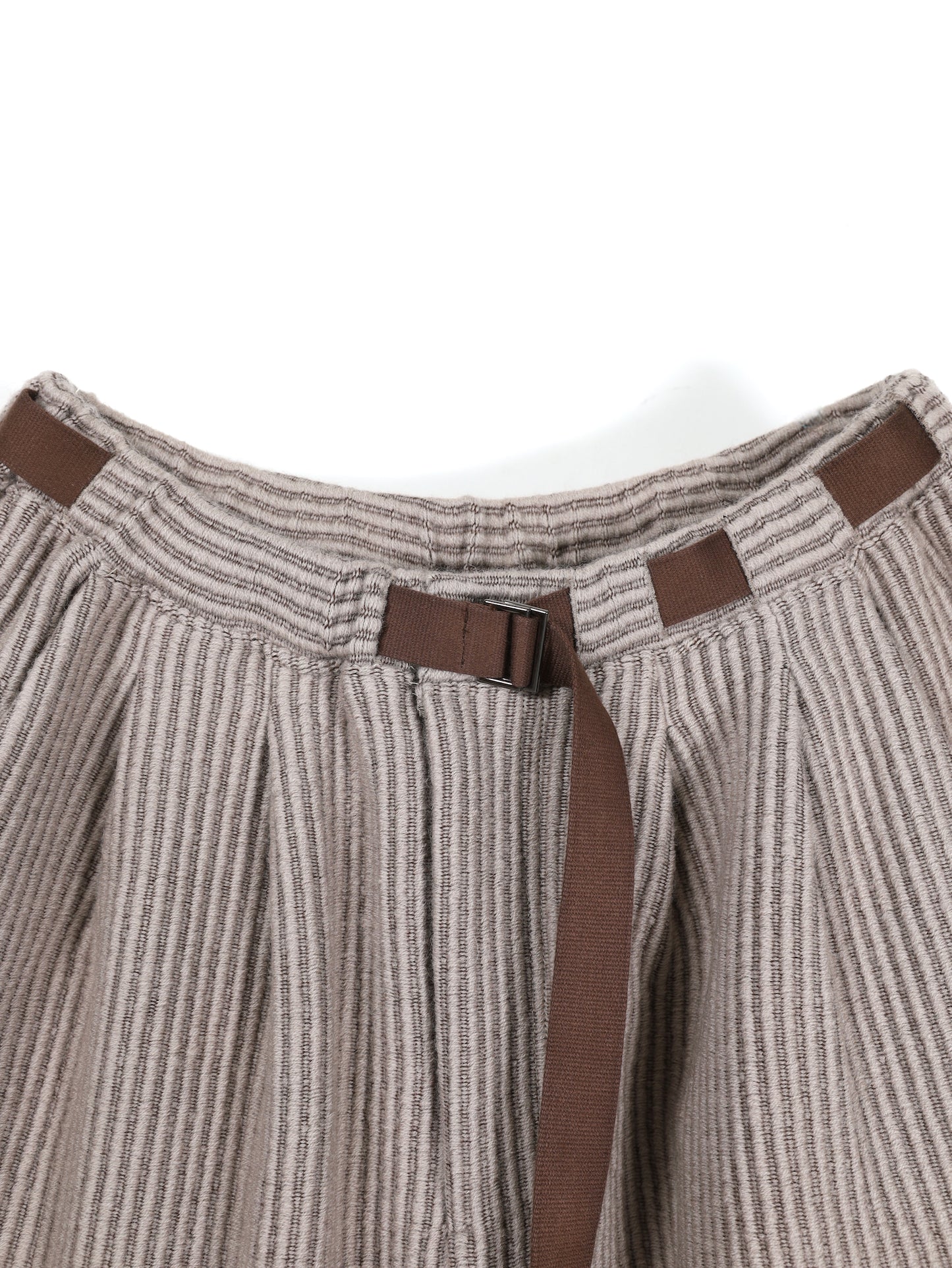 WOOLCORD BELTLESS SLACKS