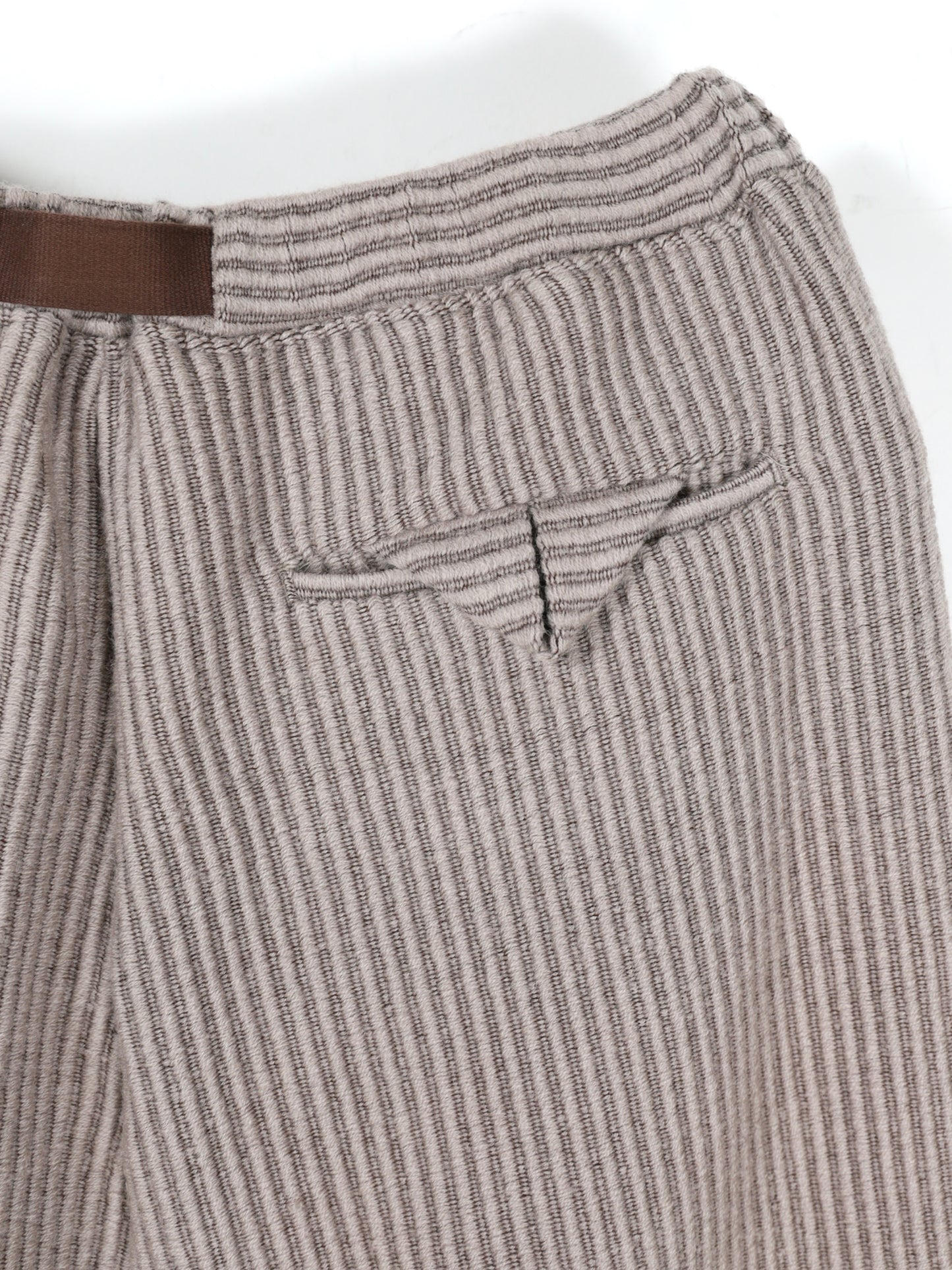 WOOLCORD BELTLESS SLACKS