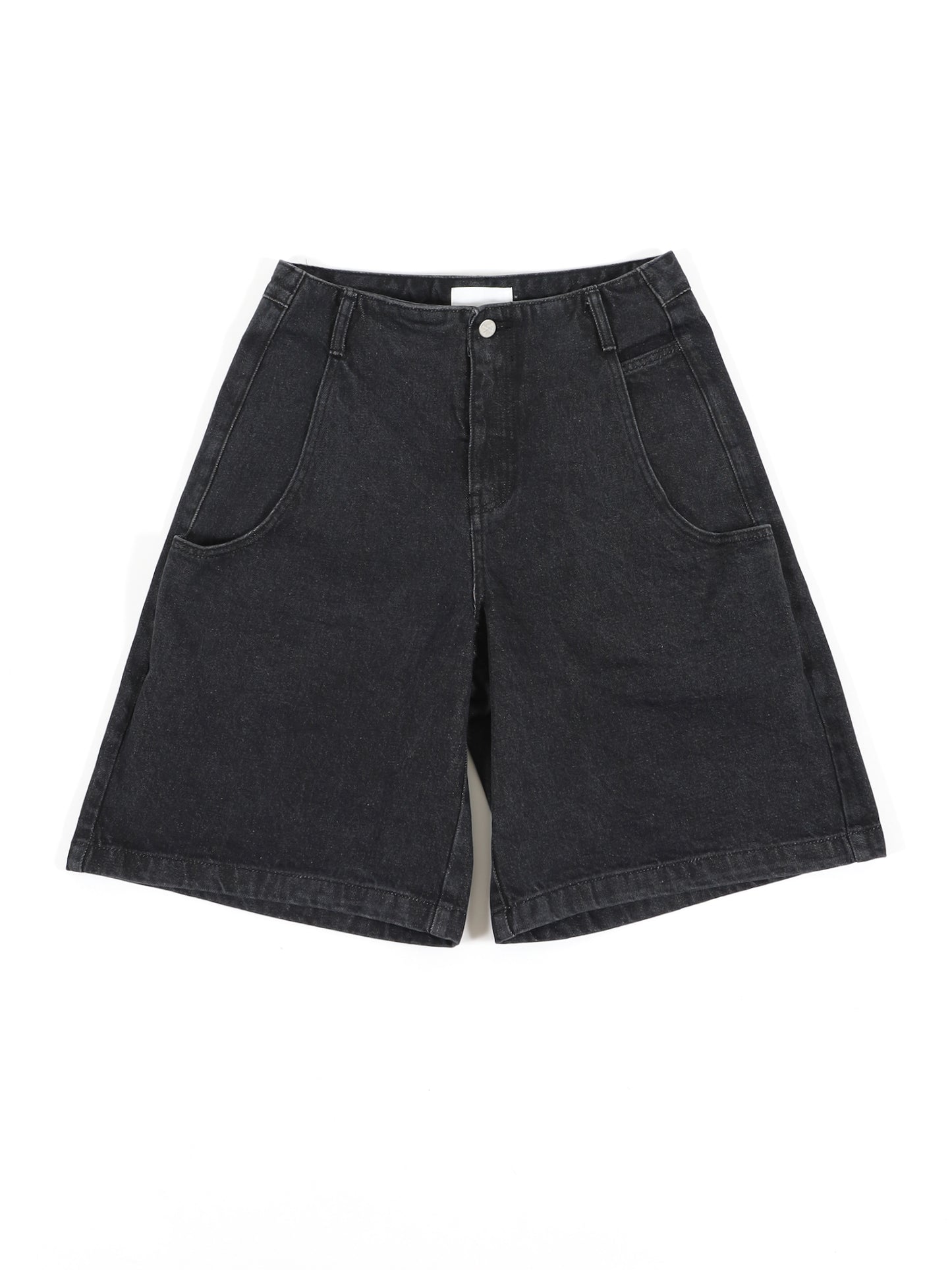 MENS CUT-OUT POCKET DENIM SHORTS