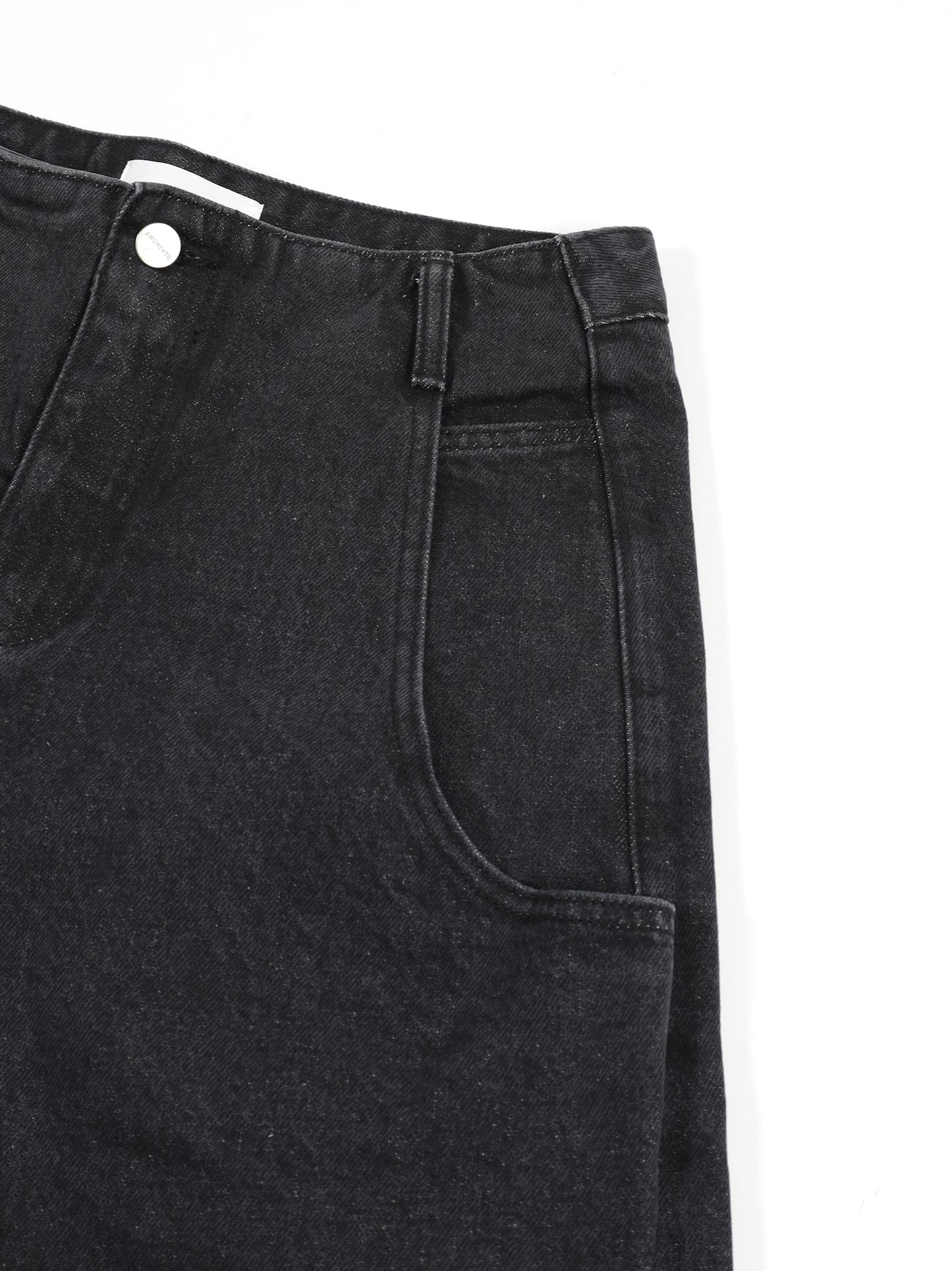 MENS CUT-OUT POCKET DENIM SHORTS