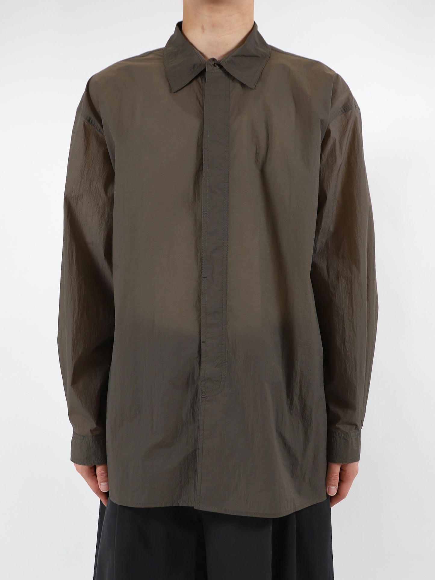 SHEER NYLON OVERSIZED SHIRTS
