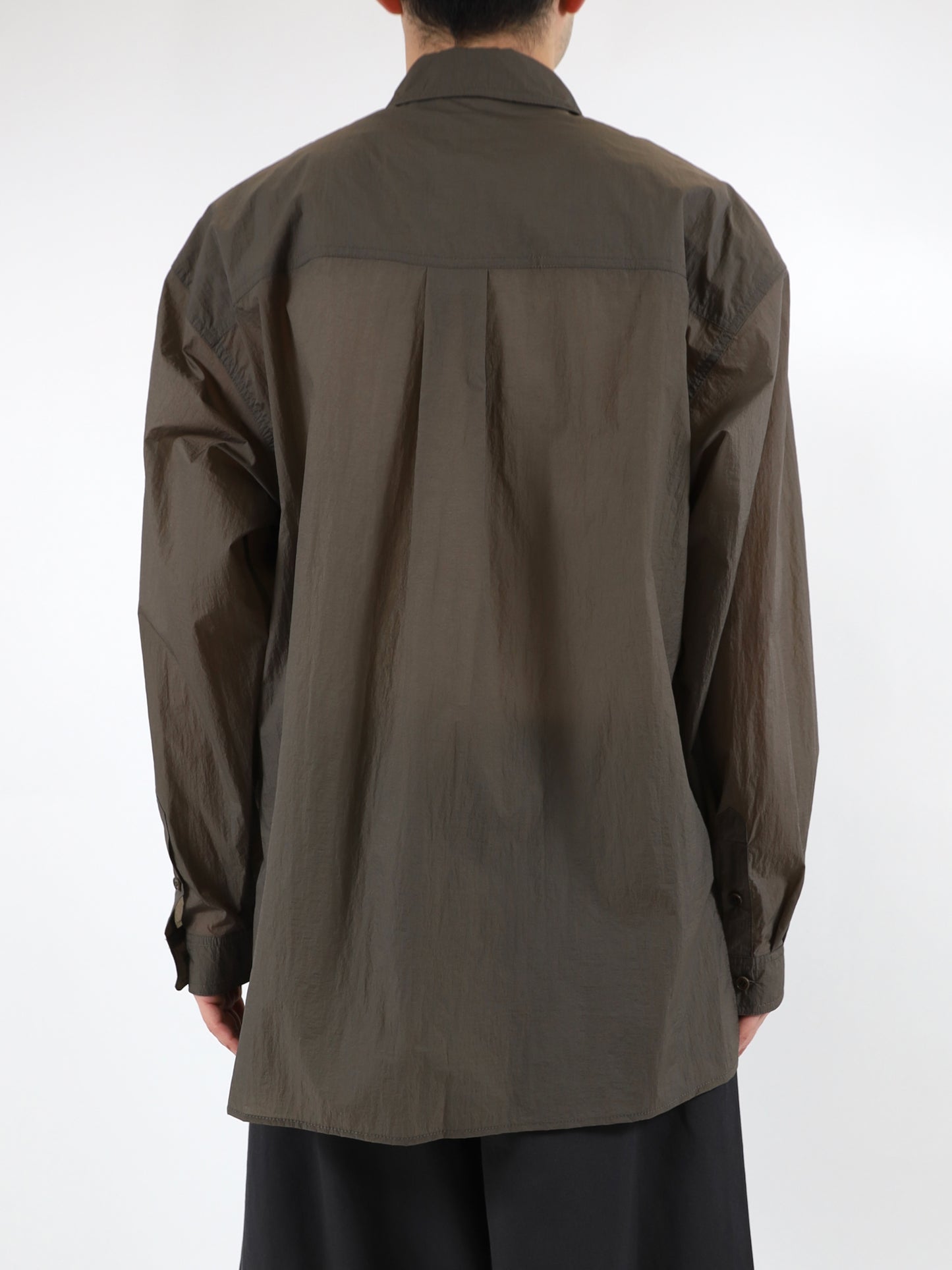 SHEER NYLON OVERSIZED SHIRTS