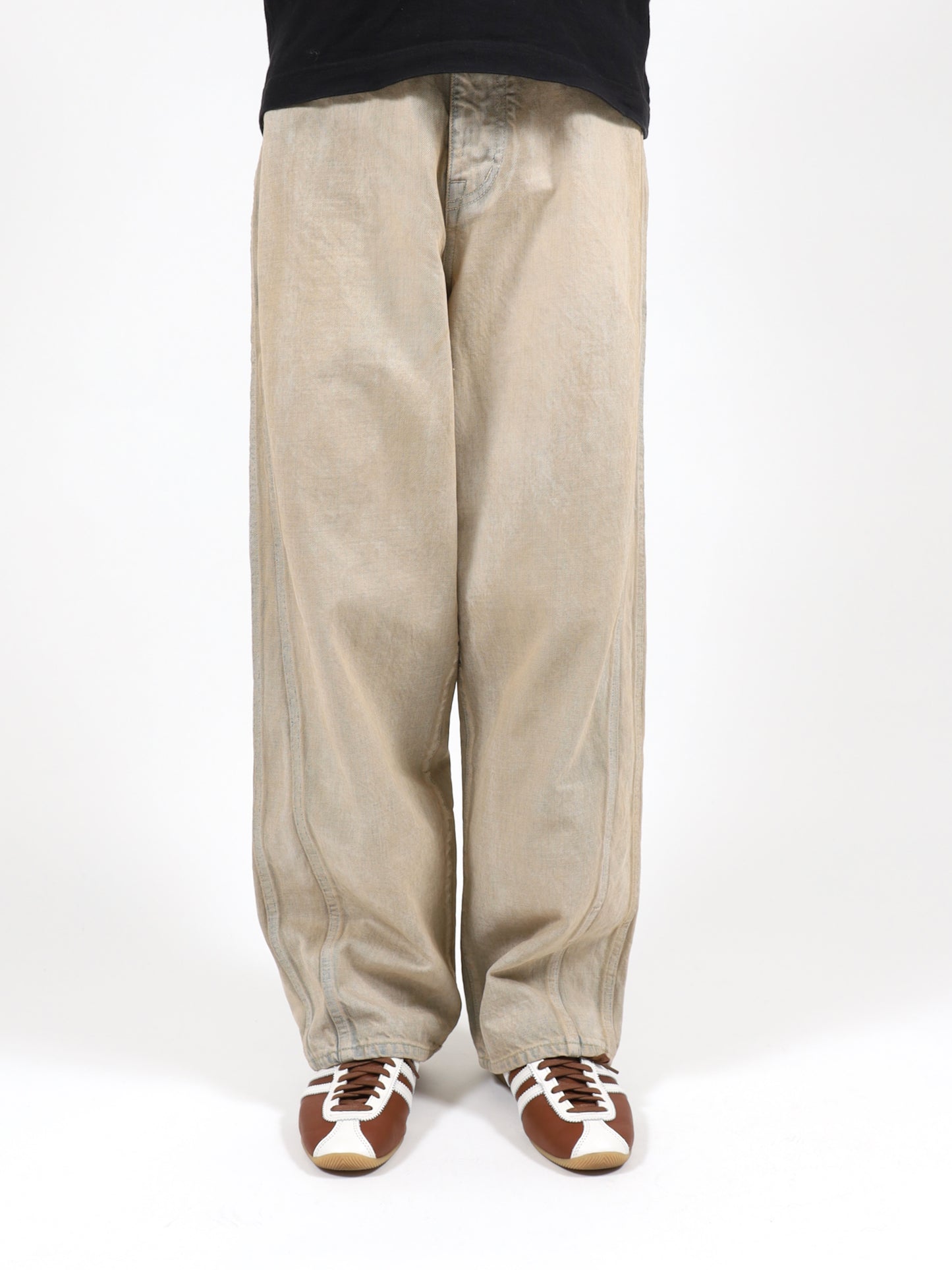 TRIPLE SEAMS 6P DENIM WIDE BLEACH