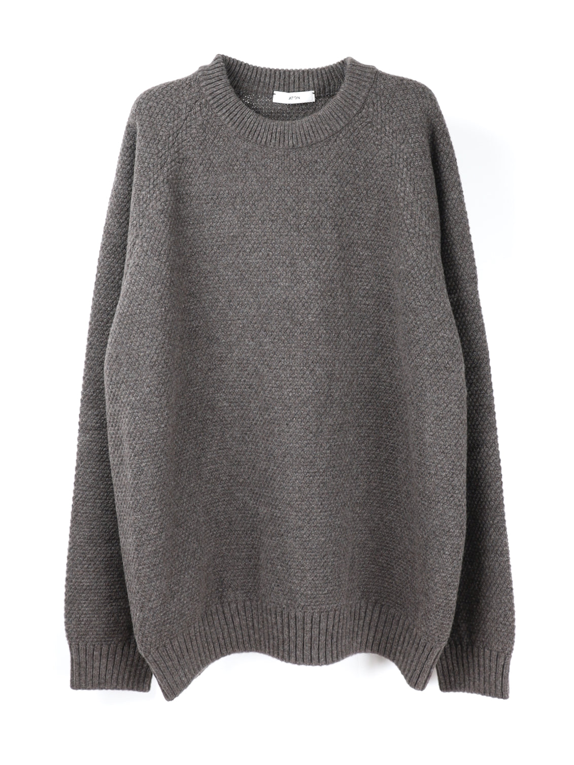 4/5まで ATON LAMBS WOOL CREWNECK SWEATER ATON LAMBS WOOL CREWNECK SWEATER – KIKUNOBU