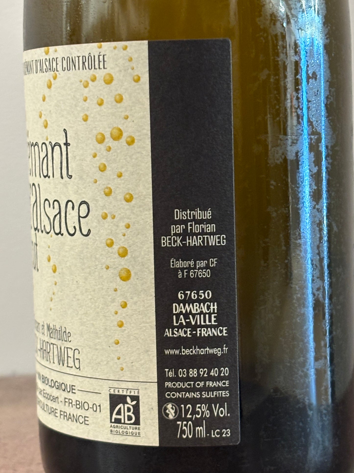Cre'mant d' alsace 2022(白/スパークリング)