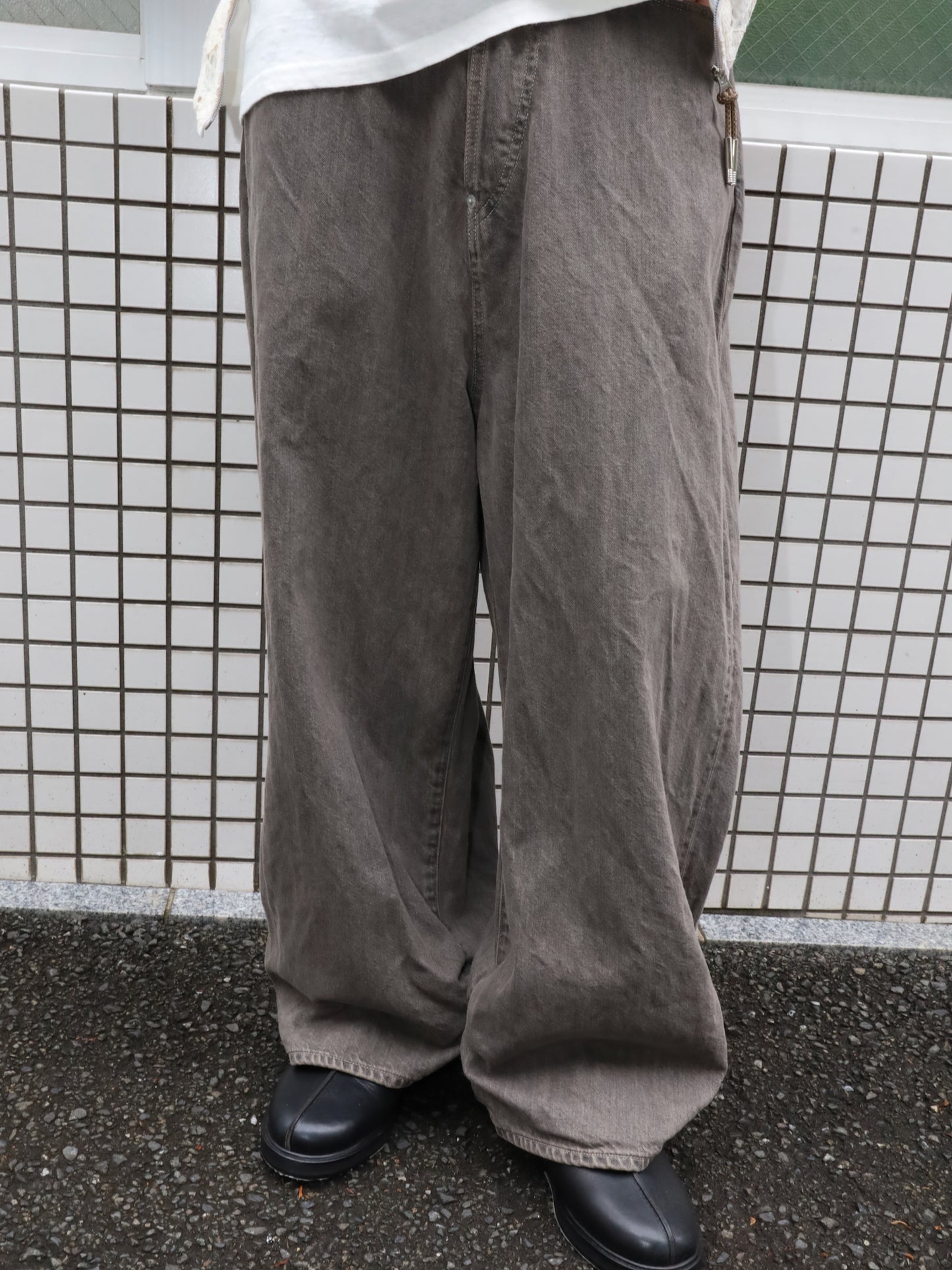 FRESH MAN DENIM WIDE PANTS"OD"