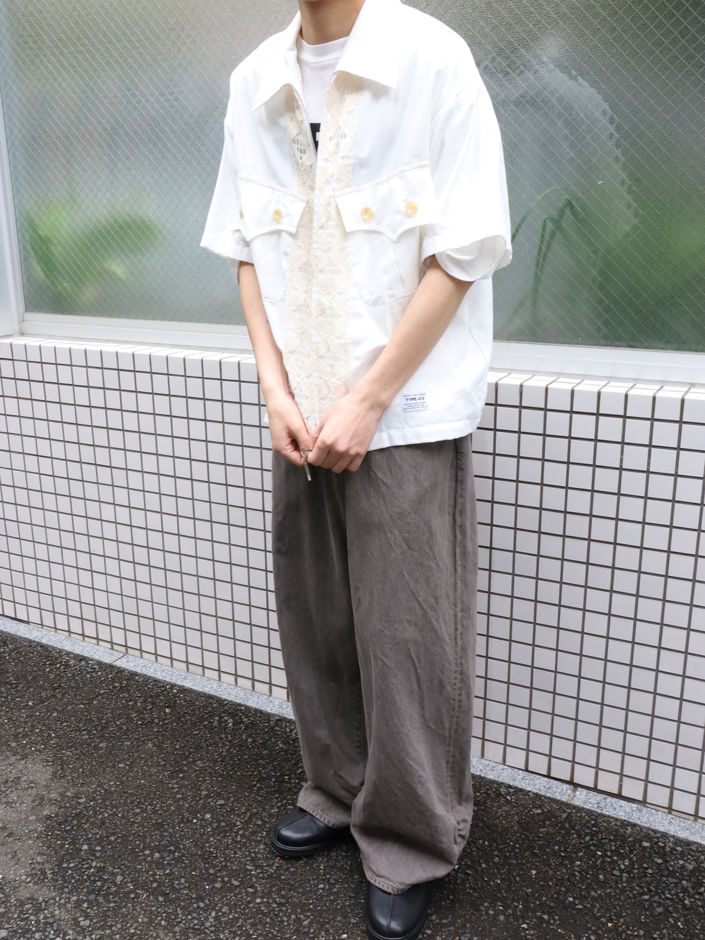 FRESH MAN DENIM WIDE PANTS"OD"