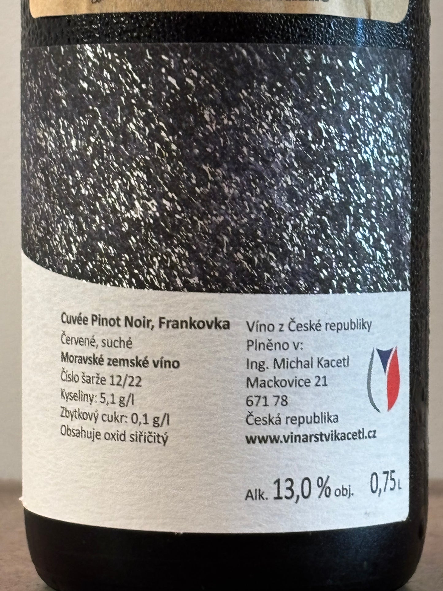 Cuvee Pinot Noir a Frankovka 2022(赤)