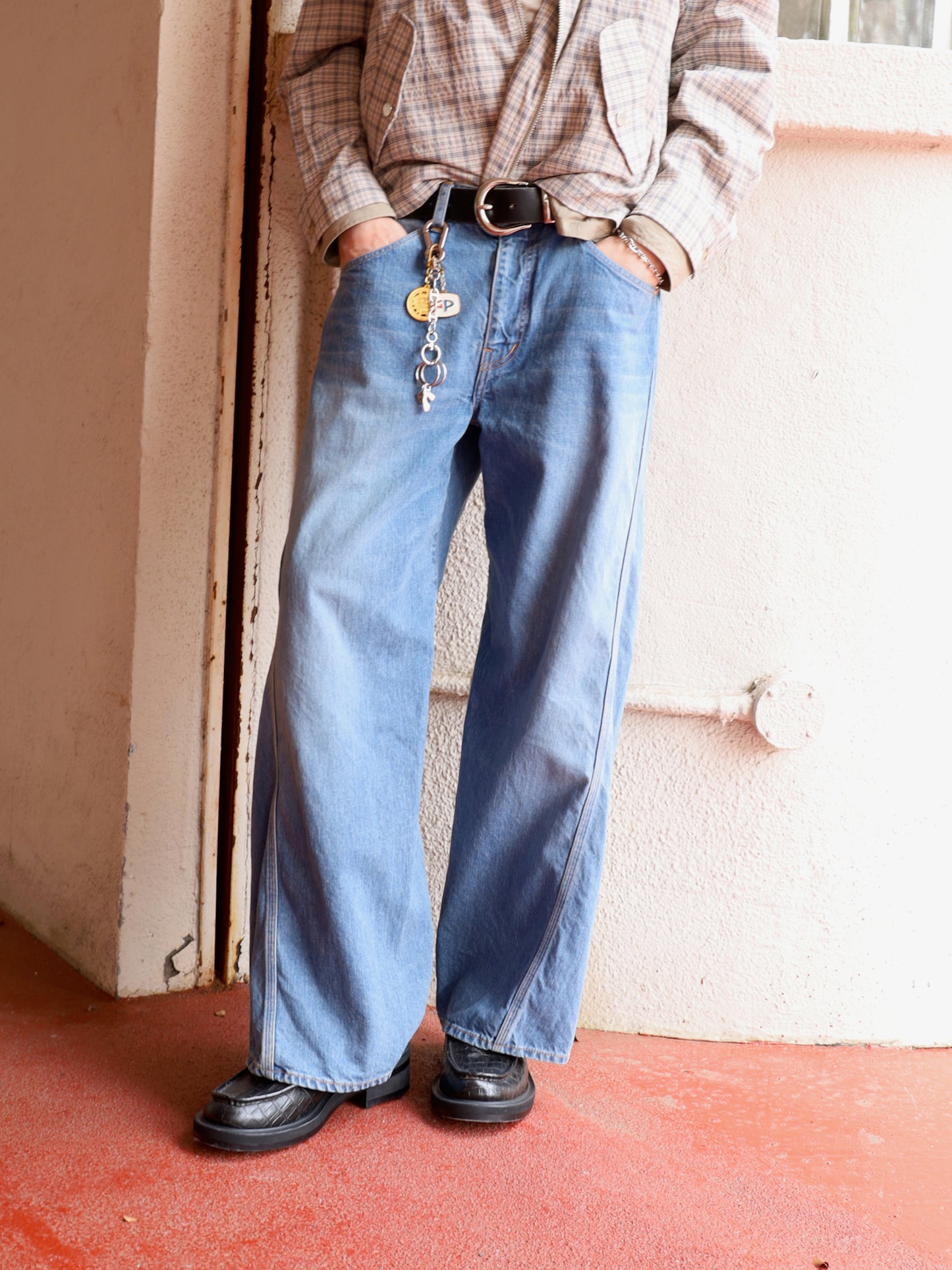 JIEDA USED 3D WORK DENIM (NEW WASH)